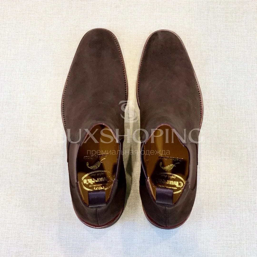 Church’s Chelsea Boots  Мужские челси из натуральной замши, шоколадный оттенок - фото 2