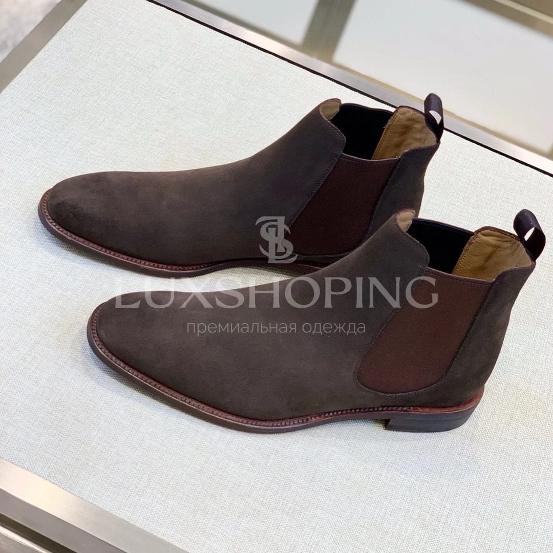 Church’s Chelsea Boots  Мужские челси из натуральной замши, шоколадный оттенок - фото 4