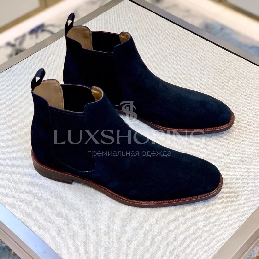 Church’s Chelsea Boots  Мужские челси из натуральной замши, тёмно-синий - фото 2
