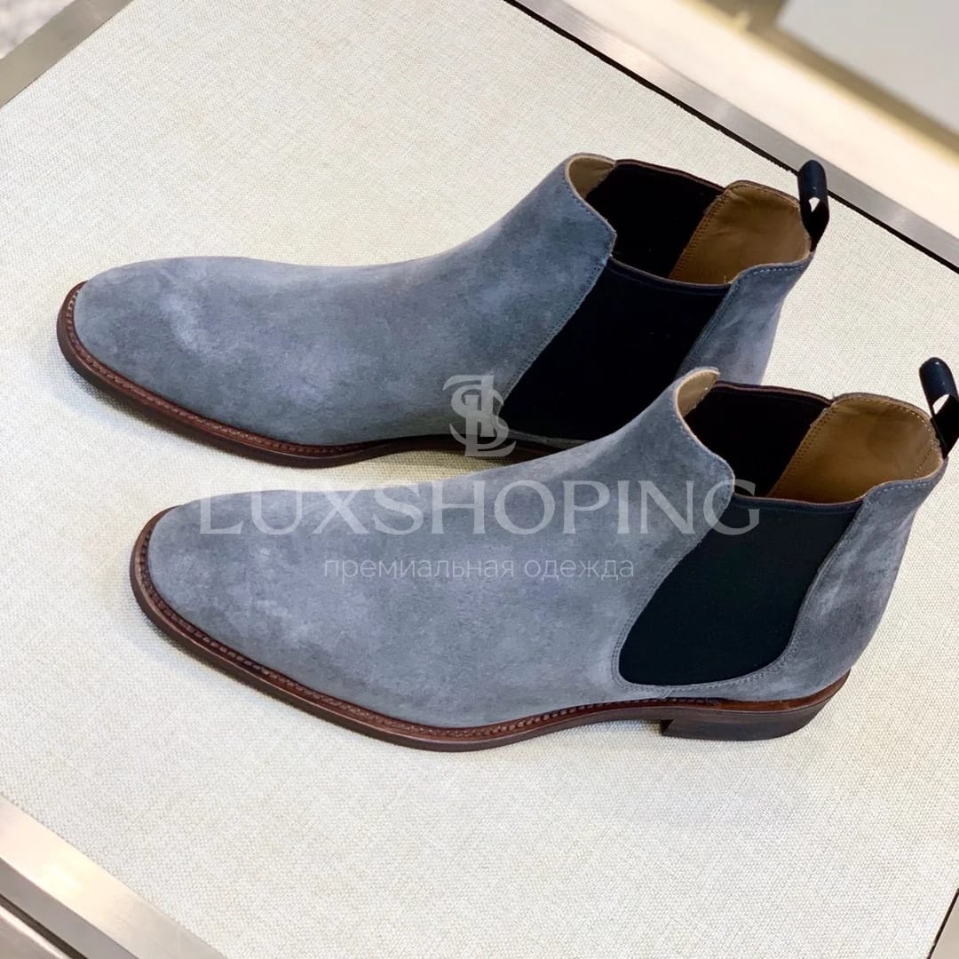 Church’s Chelsea Boots  Мужские челси из серой замши, ручная работа в Англии - фото 2