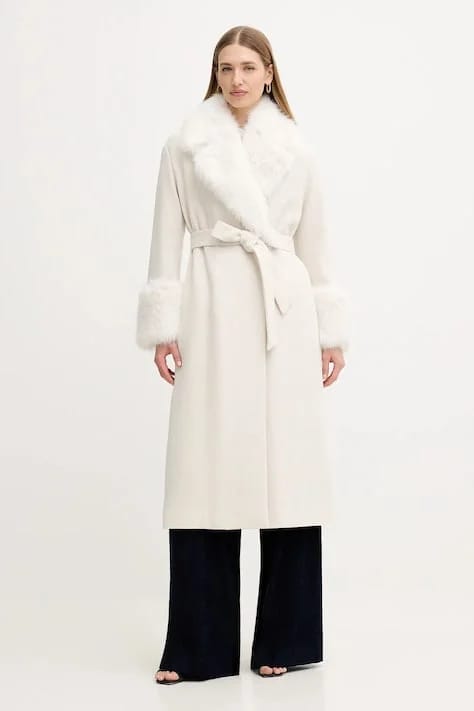 Пальто Twinset из смесовой шерсти