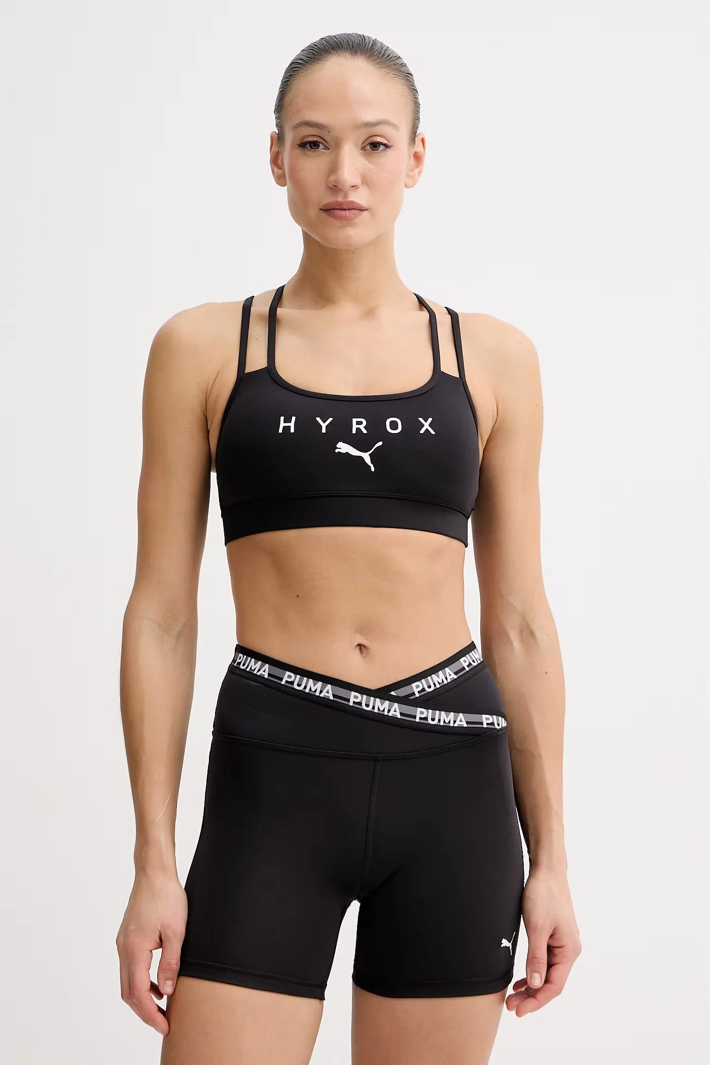 Puma спортивный бюстгальтер x HYROX черный для женщин