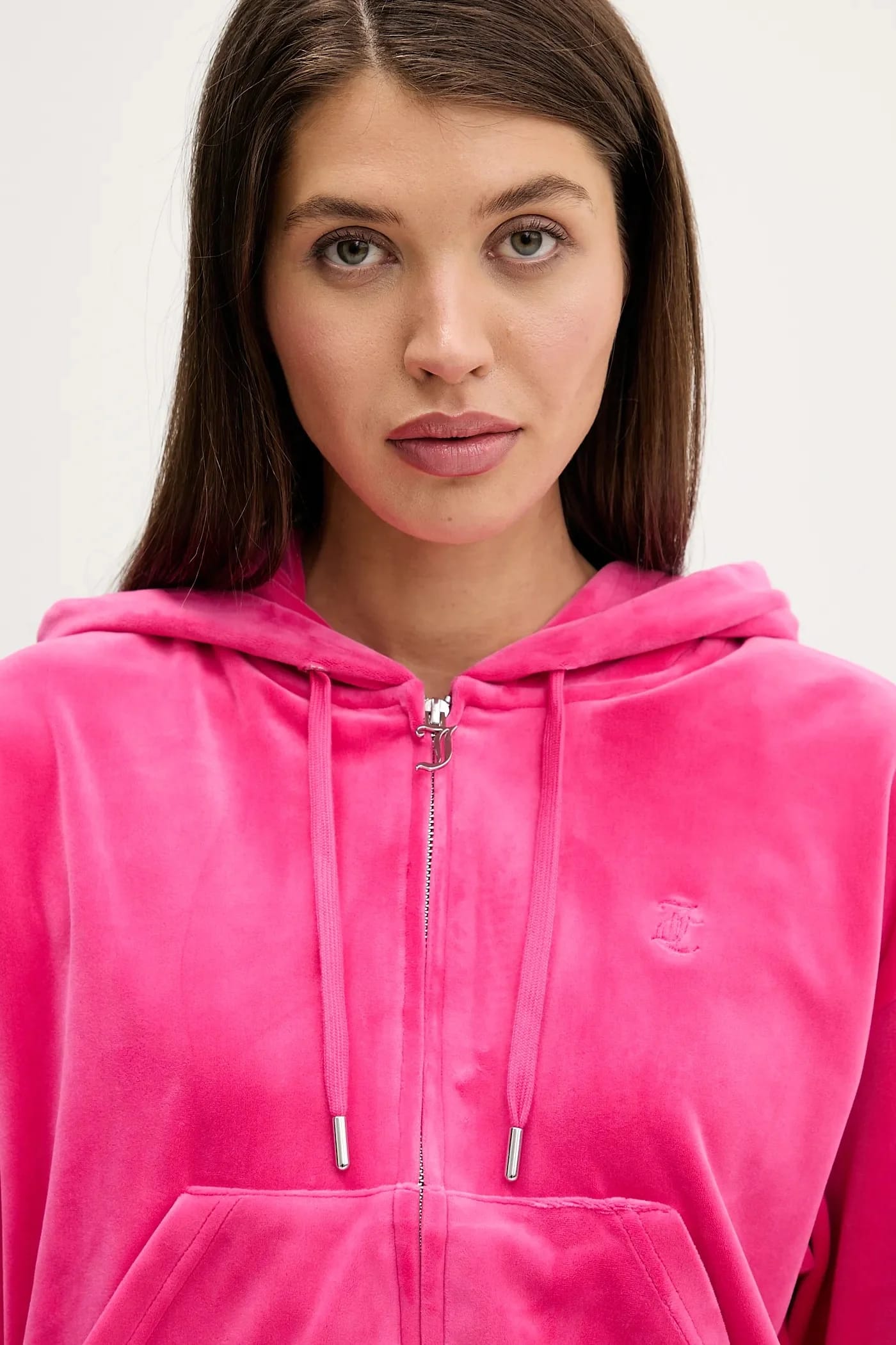 Бархатный свитшот BRENDAL CROP OVERSIZED HOODIE - фото 4