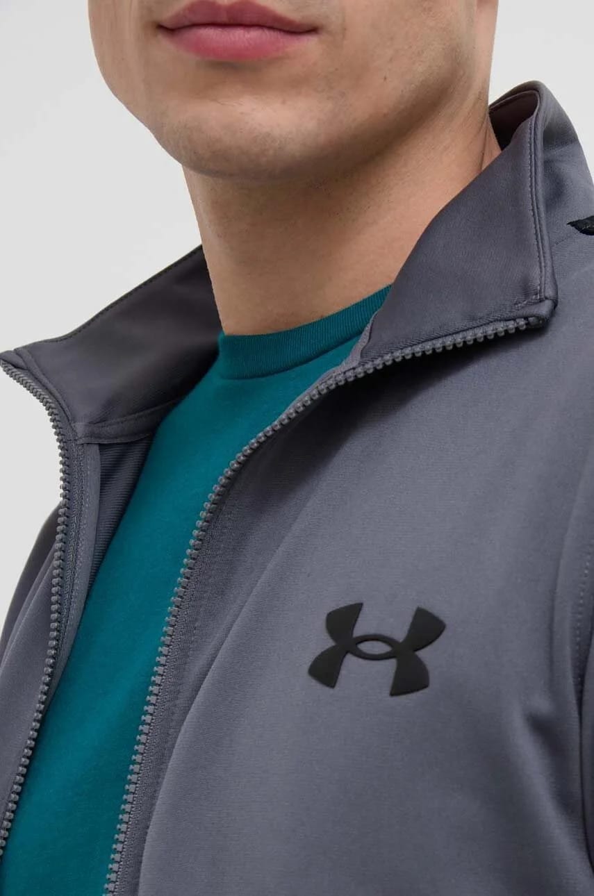 Спортивный спортивный костюм Knit Track Suit серый для мужчин - фото 6