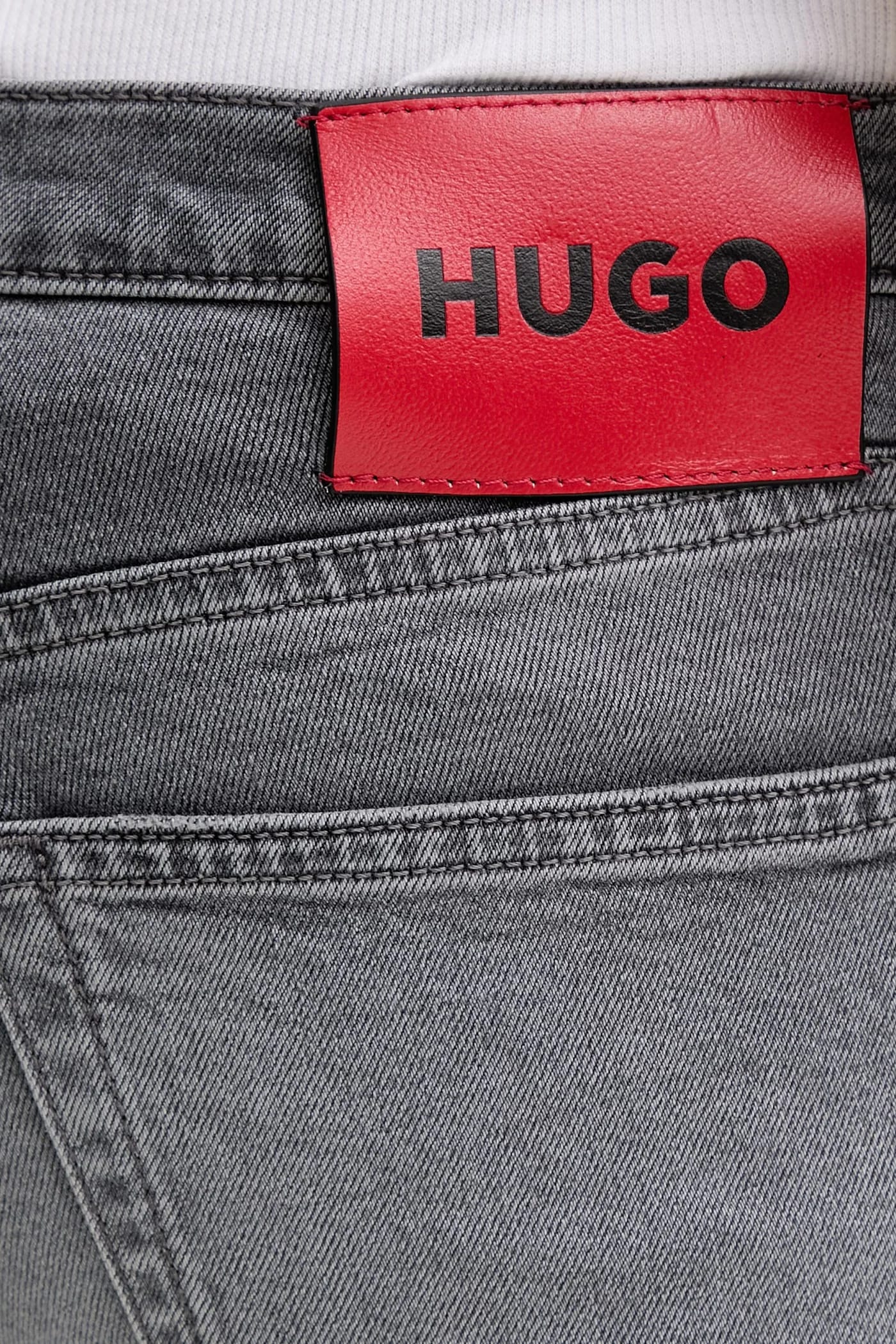 Джинсы HUGO 734 серые для мужчин - фото 4