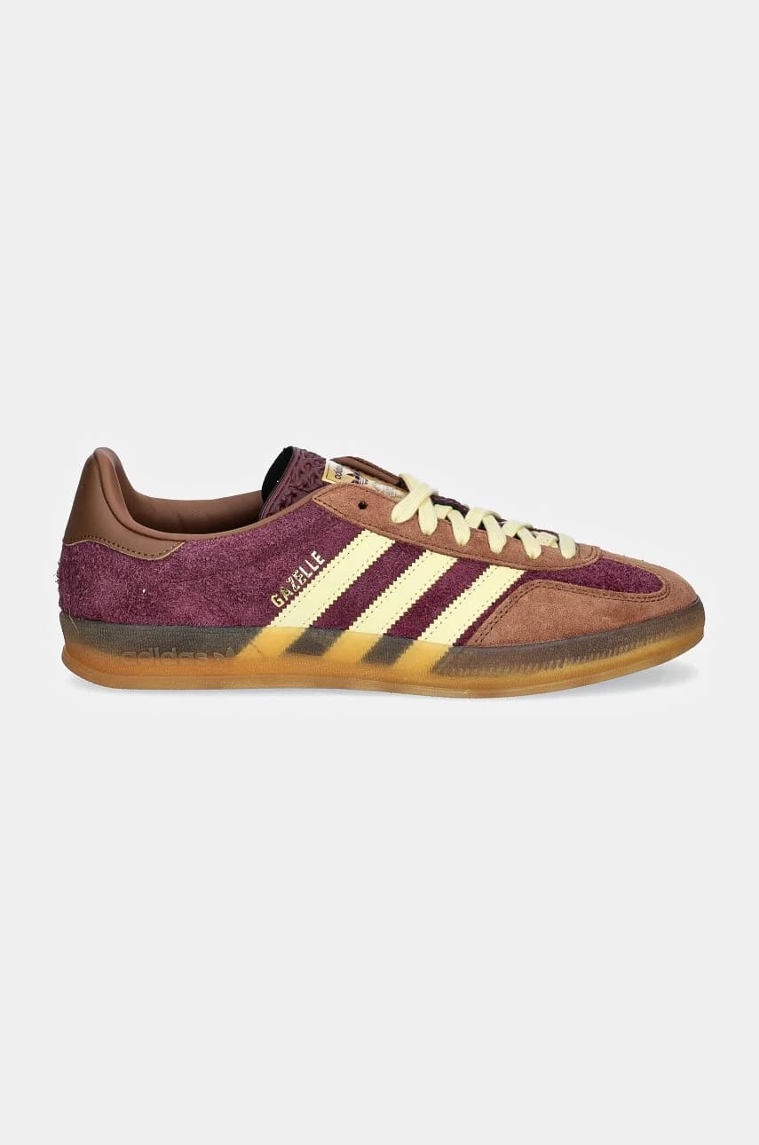 кроссовки Gazelle Indoor бордовые для мужчин - фото 2
