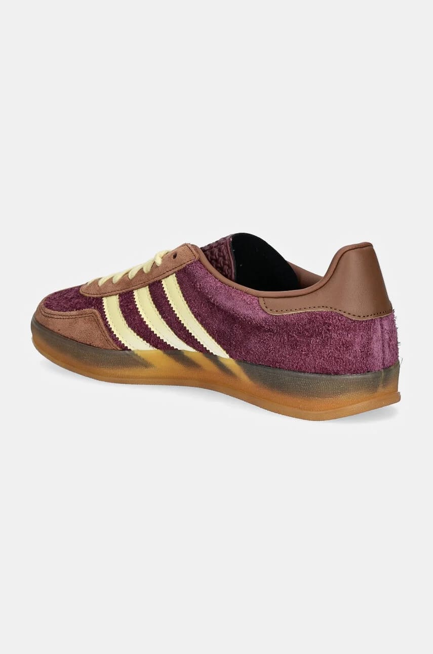 кроссовки Gazelle Indoor бордовые для мужчин - фото 3