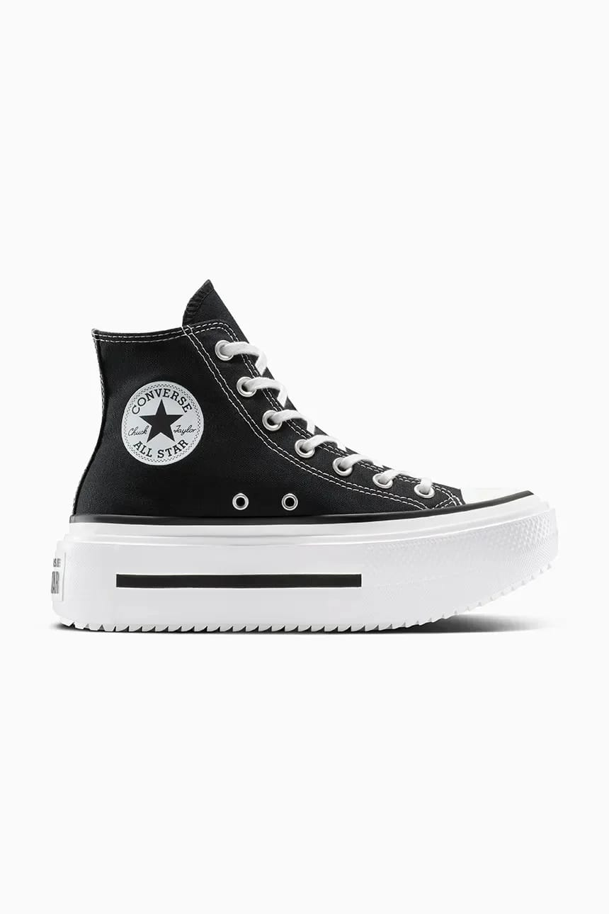 кроссовки Chuck Taylor All Star Lift Double Stack черные для мужчин