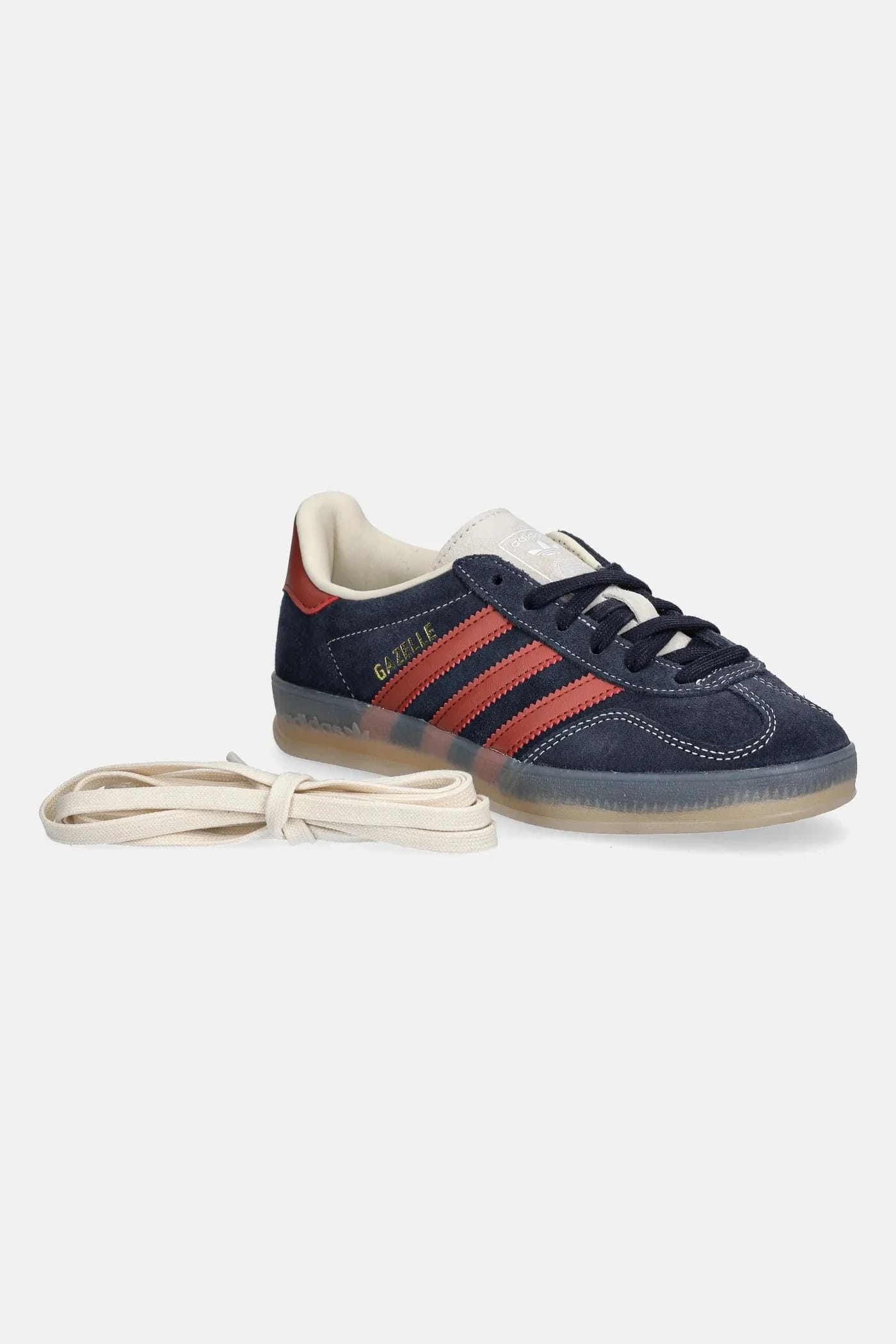 кроссовки Gazelle Indoor замшевые военно-морской для мужчин - фото 5