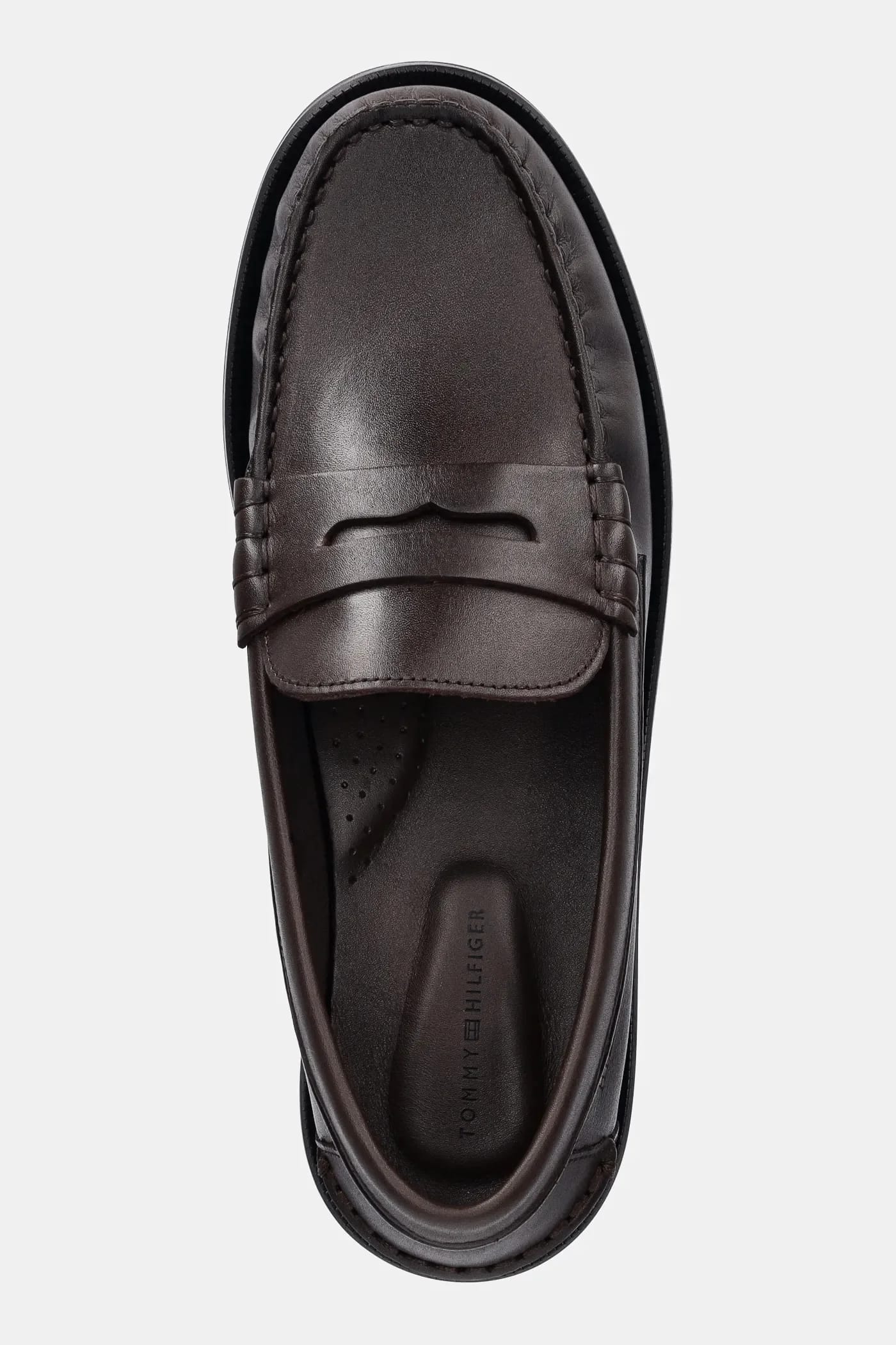 Кожаные мокасины CLASSIC HIGH HILFIGER LTH LOAFER - фото 4