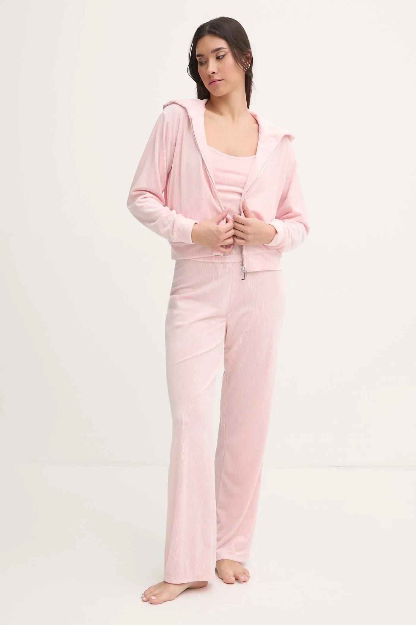 пижама VICKY RIB FLARE PANT - фото 2