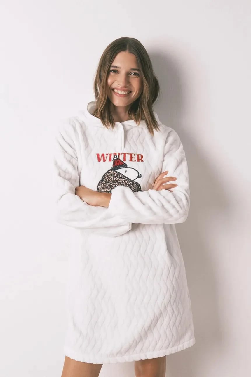 SNOOPY толстовка в стиле пижамы - фото 3
