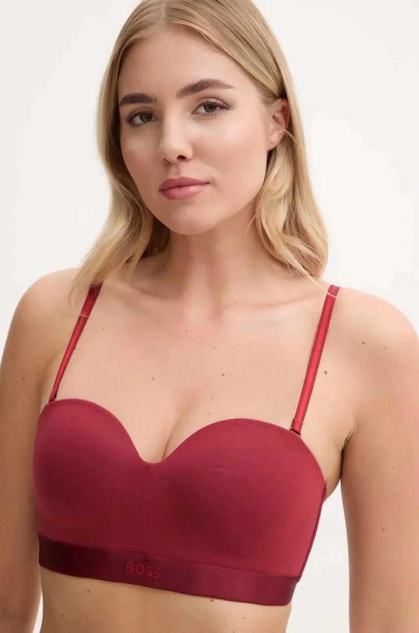 Бюстгальтер PUSH-UP WIRELESS BEA бордовый для женщин