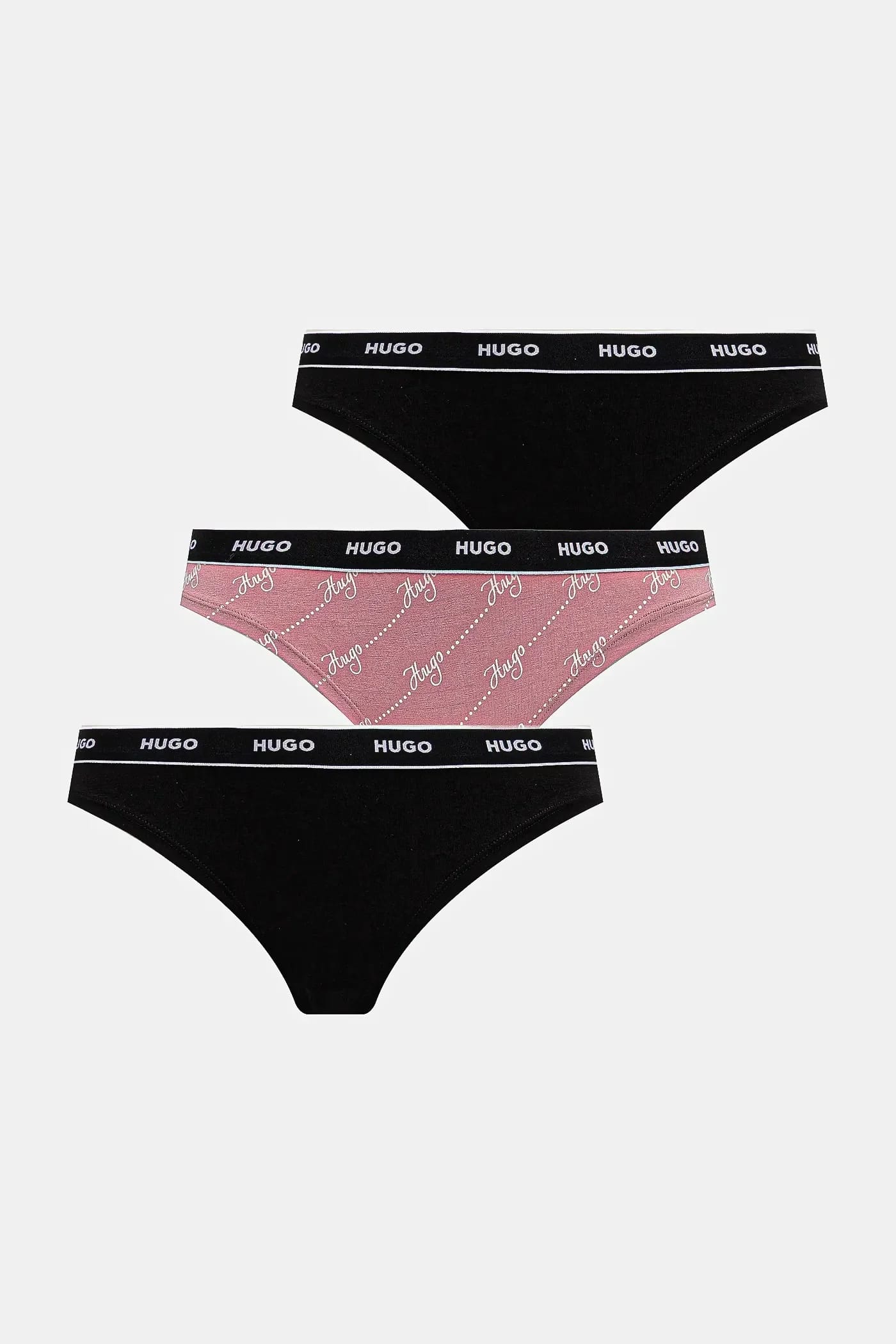 Женские стринги из хлопка с эластаном TRIPLET THONG DESIGN, 3 шт.
