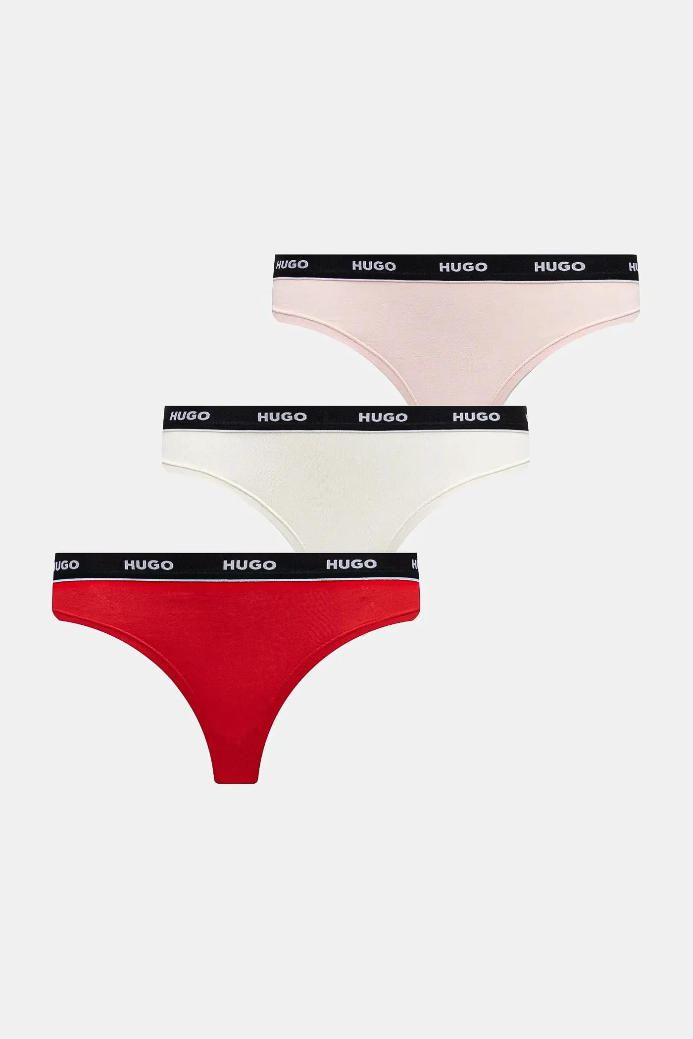 Комплект из 3 трусов-стрингов TRIPLET THONG STRIPE розовый для женщин