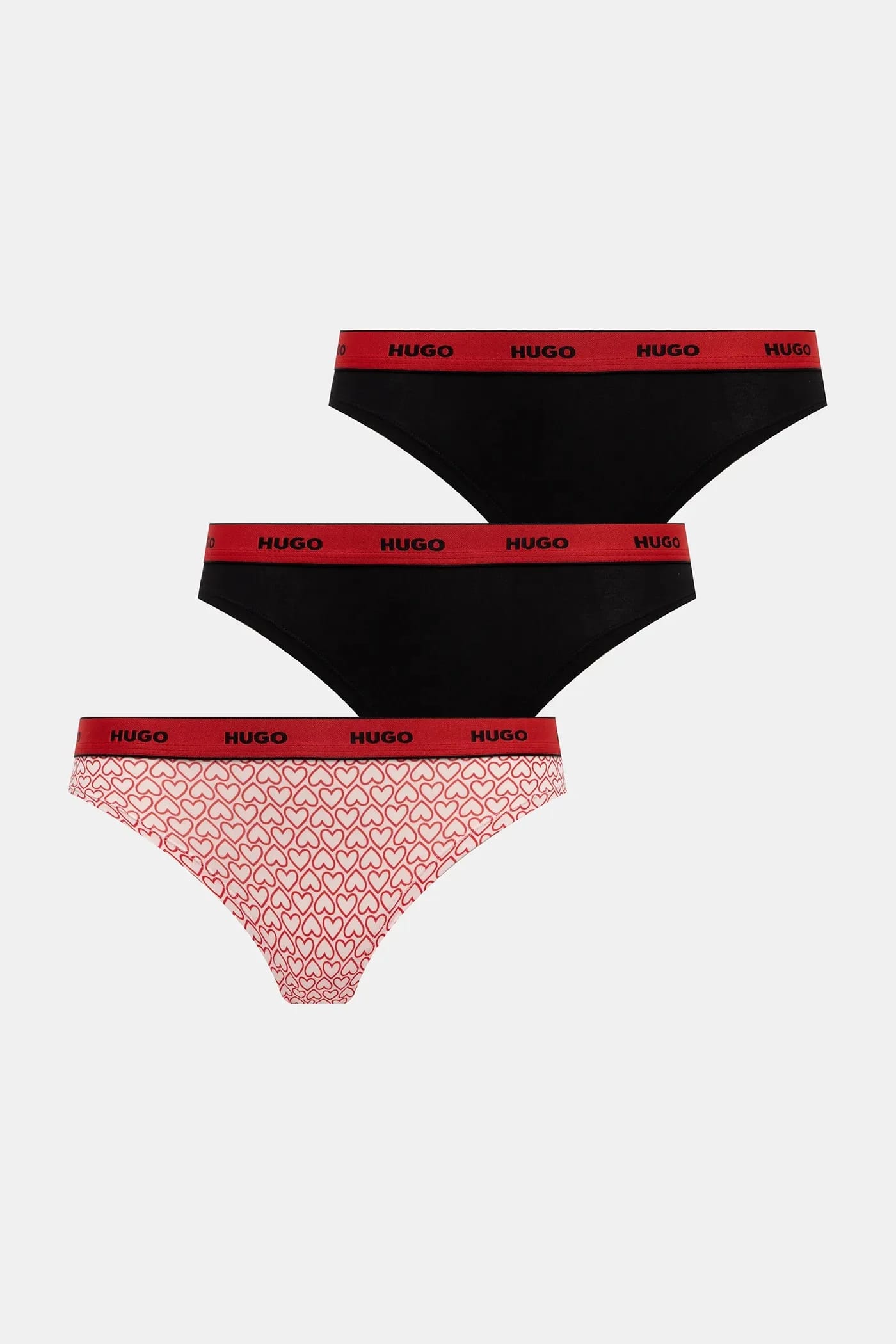 Женские стринги из хлопка с эластаном TRIPLET THONG DESIGN, 3 шт.