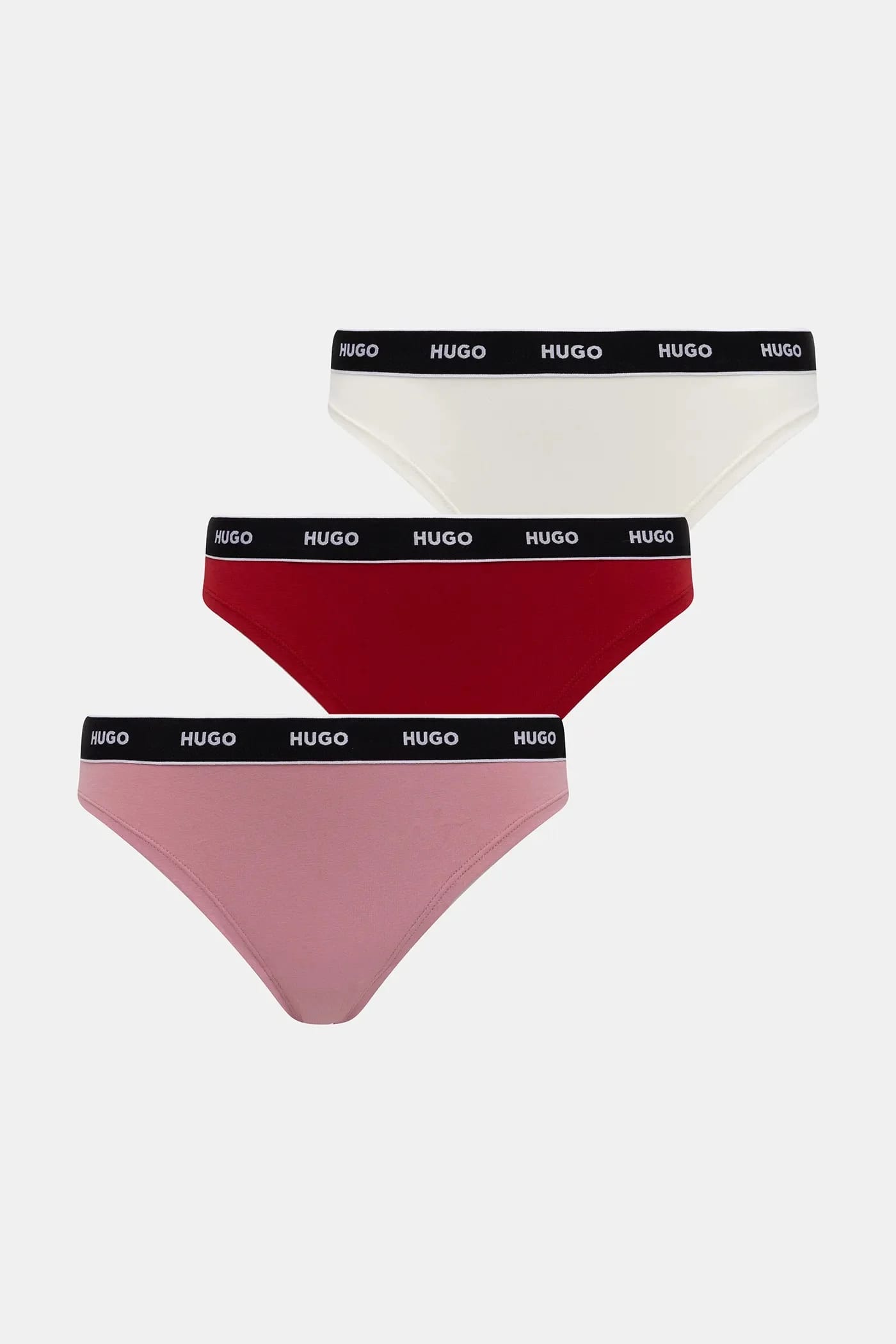 Комплект из 3 трусов-стрингов TRIPLET THONG STRIPE красный для женщин