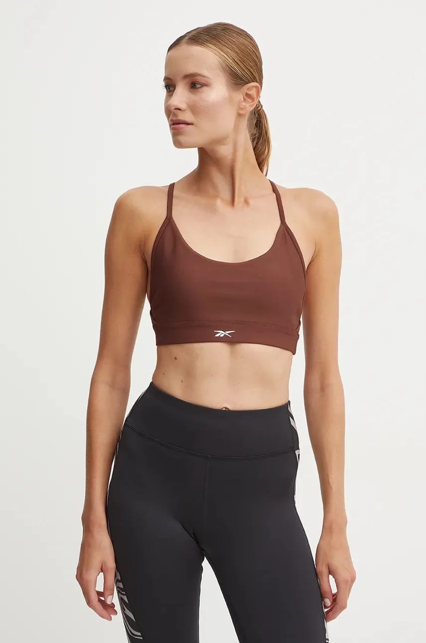 Спортивный бюстгальтер LUX Collection коричневый для женщин