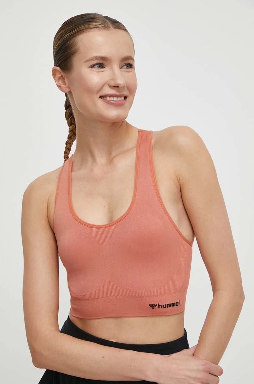 hmlTIF SEAMLESS SPORTS TOP спортивный бюстгальтер апельсин для женщин