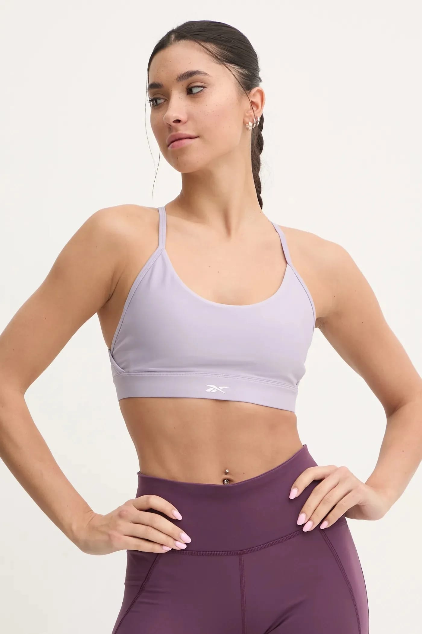 Спортивный бюстгальтер LUX Collection фиолетовый для женщин