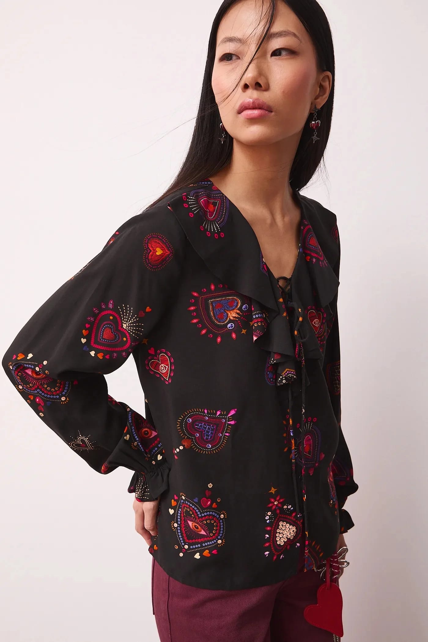 Блуза черная для женщин