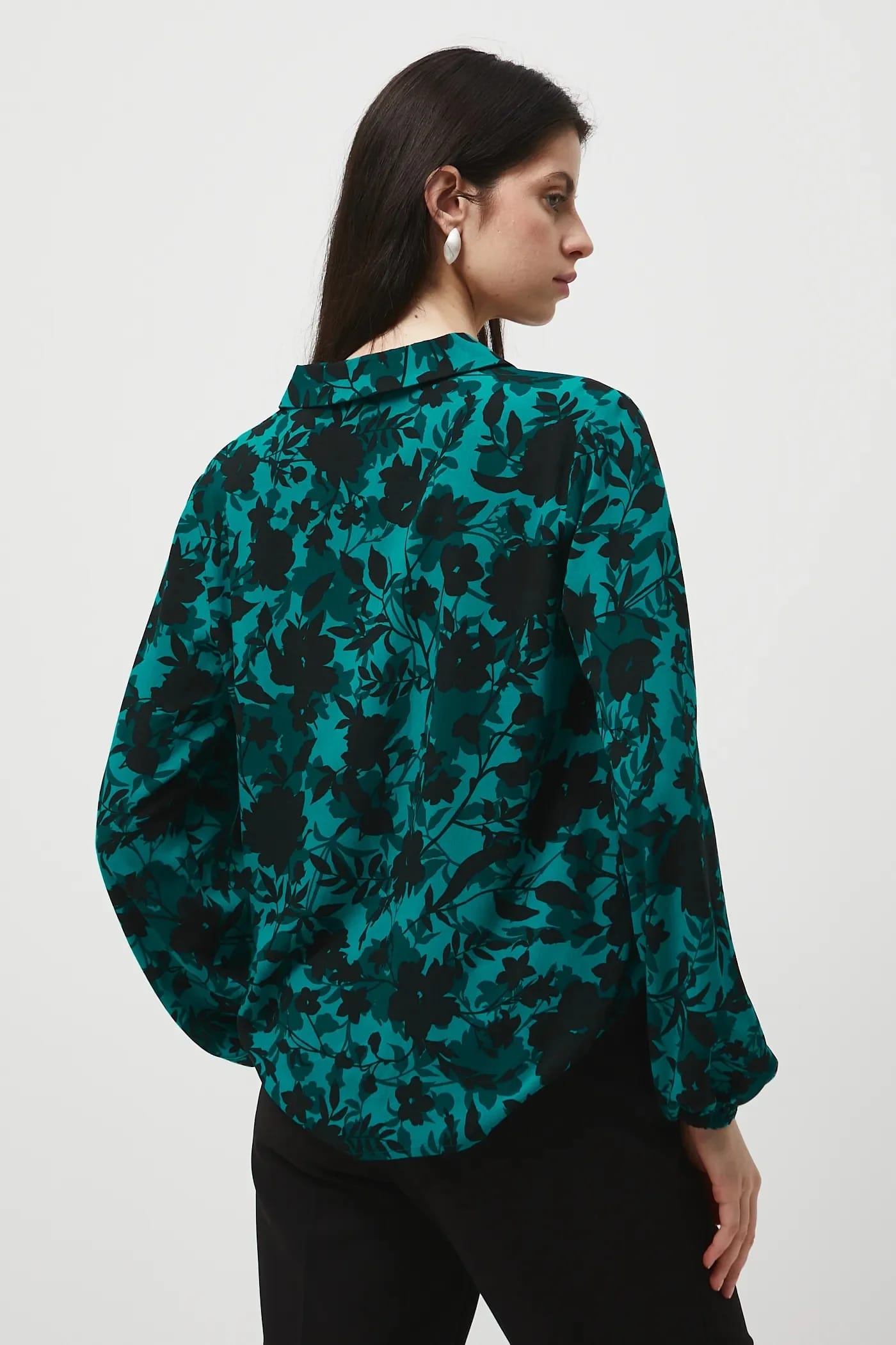 Блуза бирюзовая для женщин - фото 3