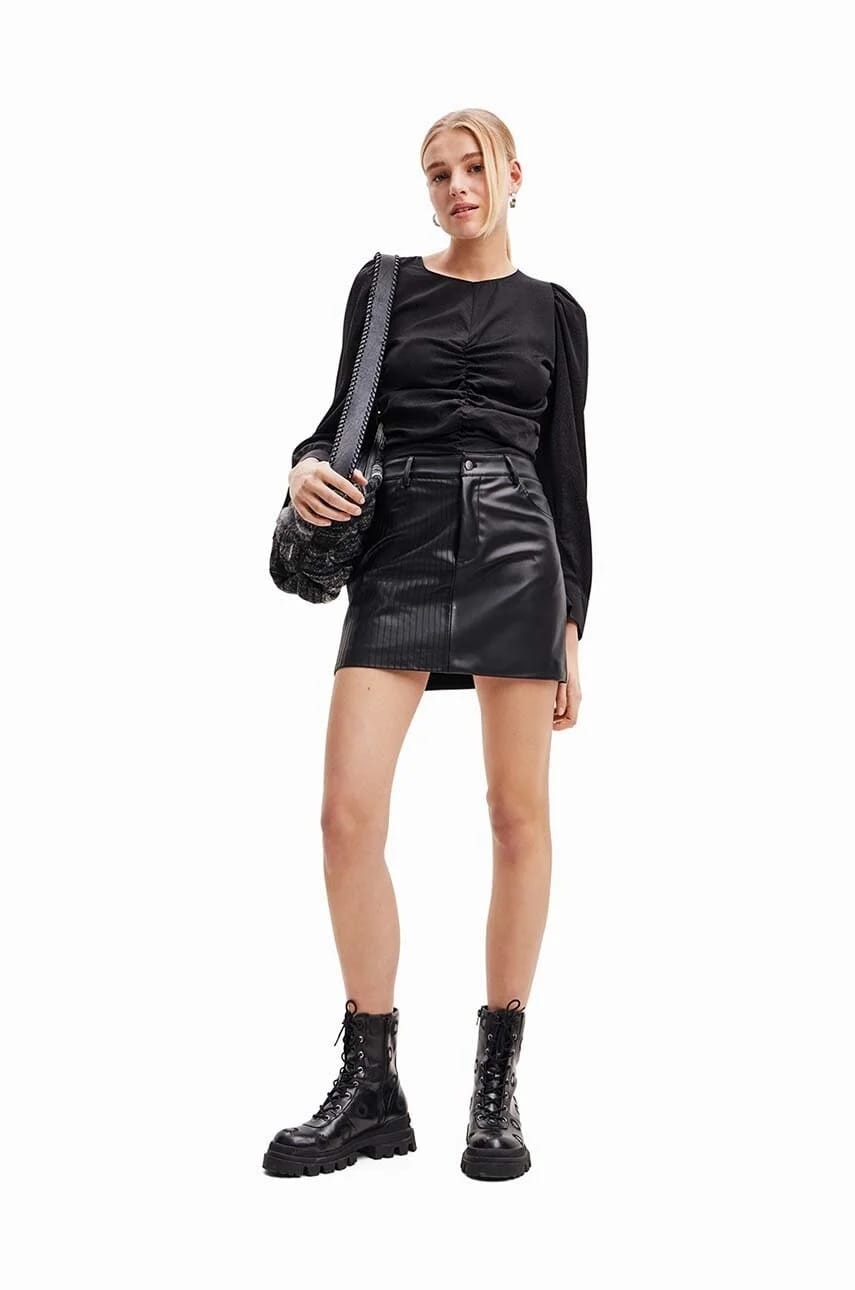 Desigual блузка 23WWBW32 ЖЕНСКАЯ ТКАНАЯ БЛУЗКА С ДЛИННЫМ РУКАВОМ - фото 4