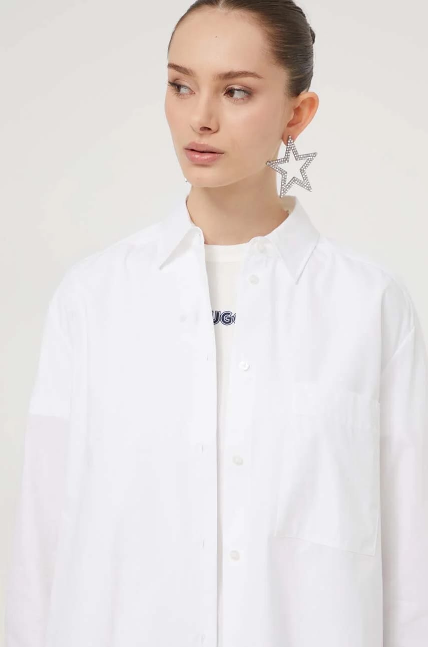 Хлопковая рубашка The Oversize Shirt - фото 4