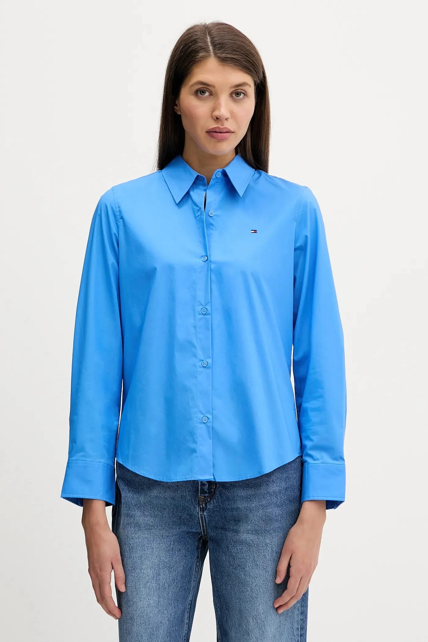 Рубашка синяя для женщин
