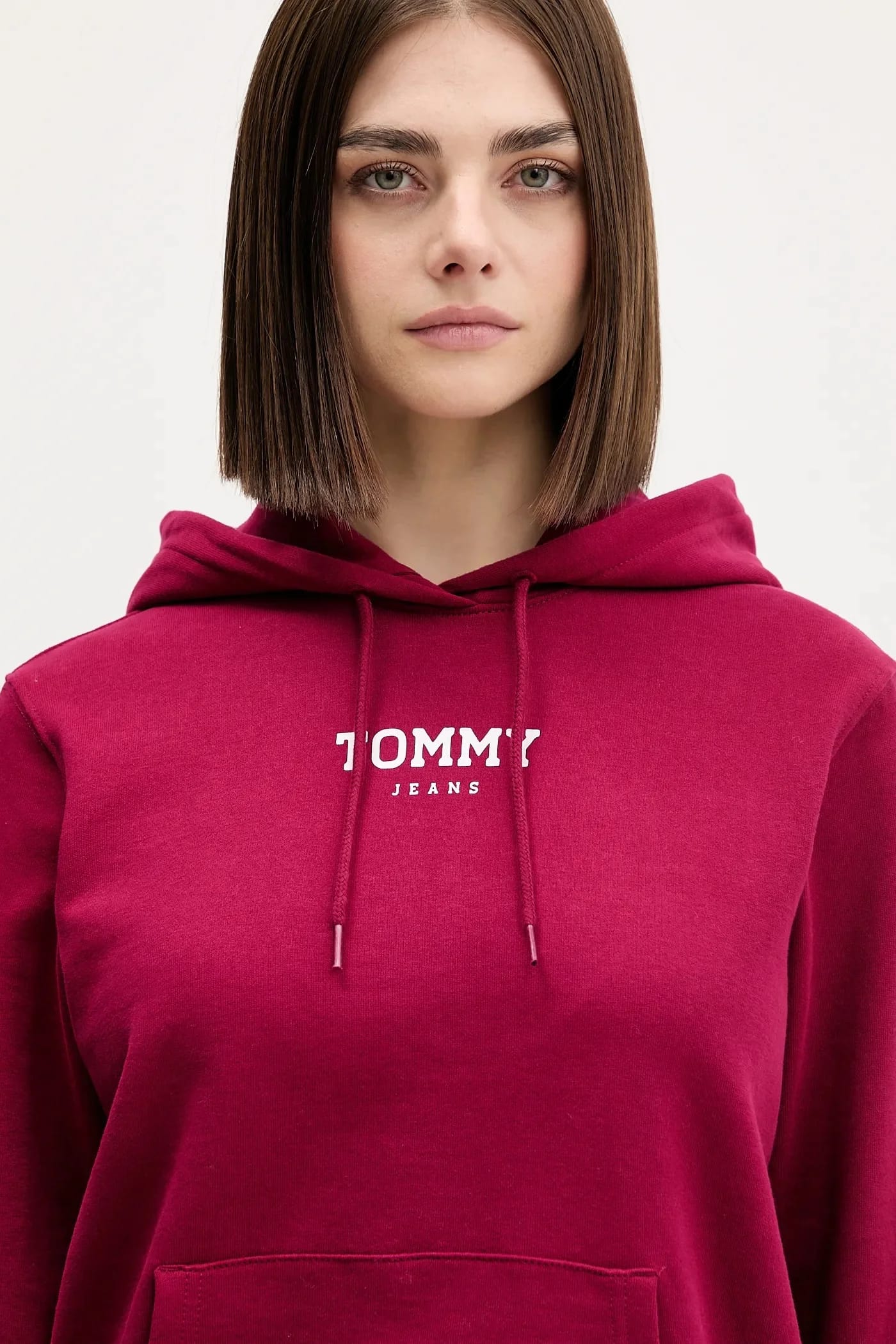 Хлопковая толстовка бордовая для женщин - фото 4