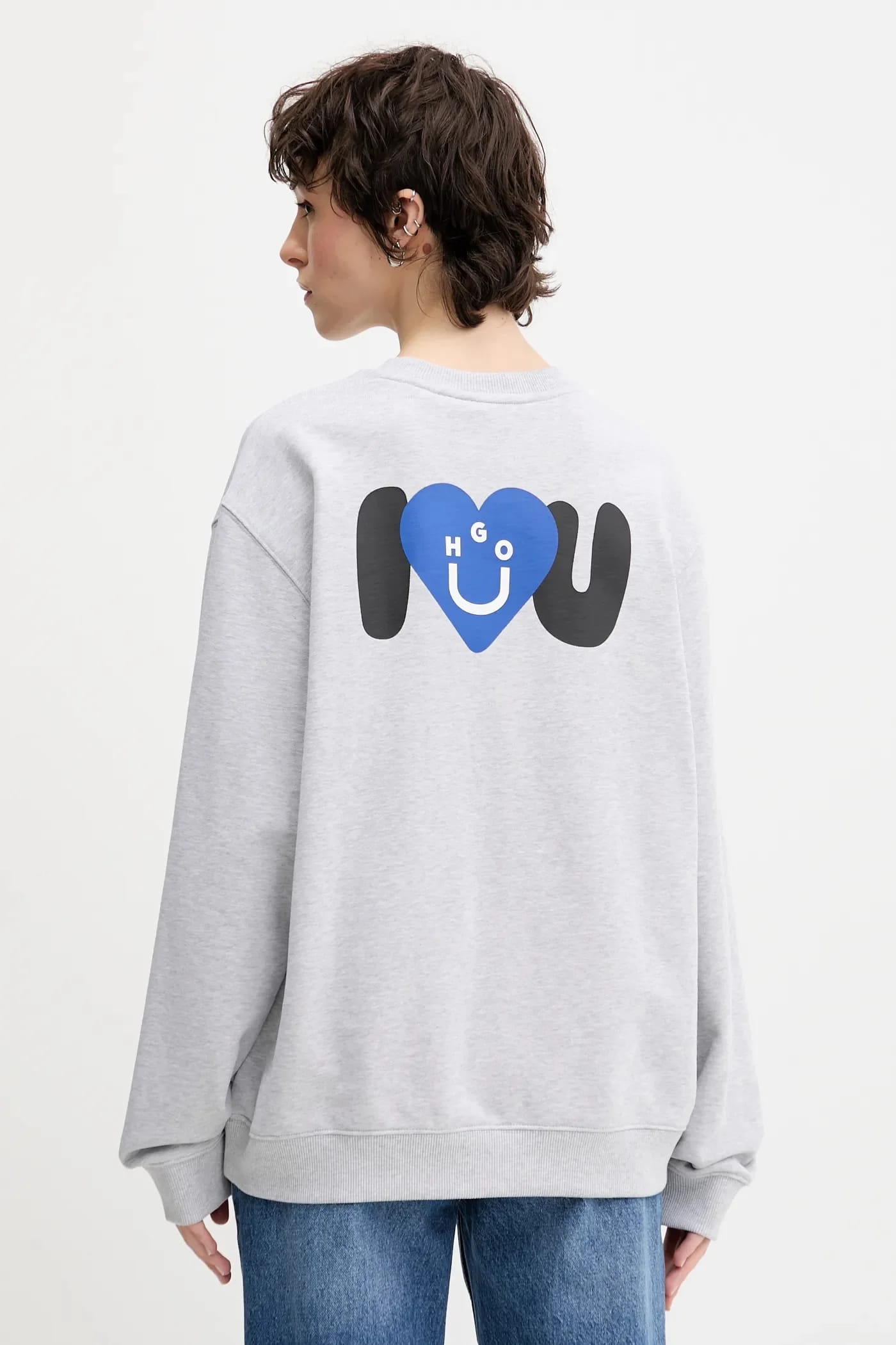 Хлопковая толстовка Oversized Crew_B_3 - фото 3