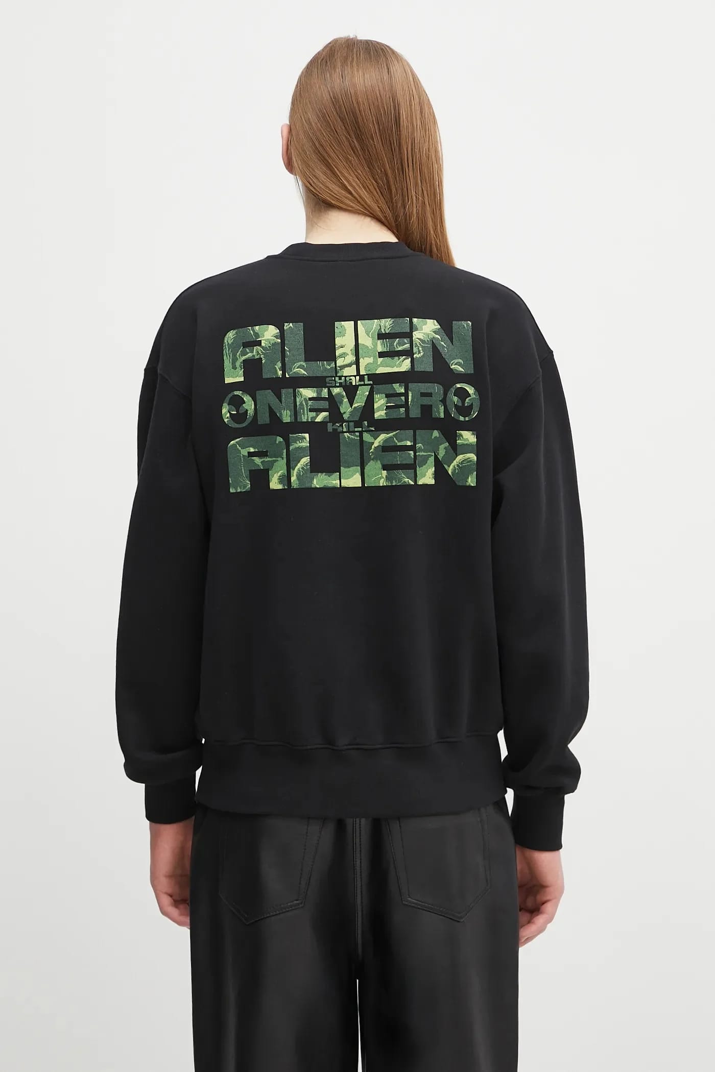 Хлопковая толстовка Alien Shall Not Sweatshirt