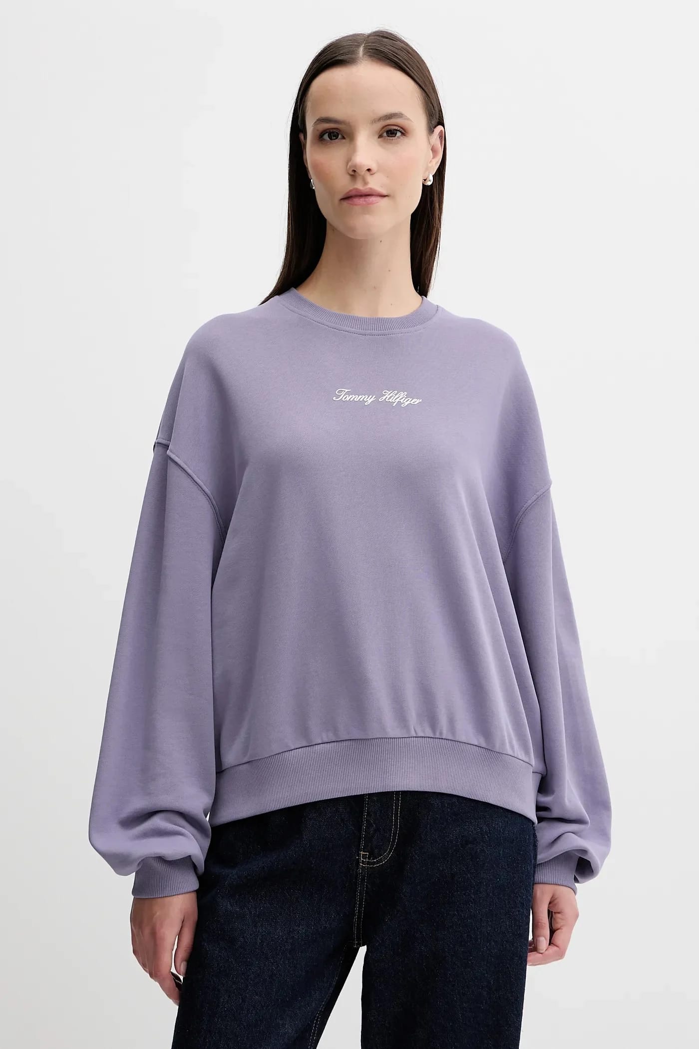 Хлопковая толстовка фиолетовая для женщин