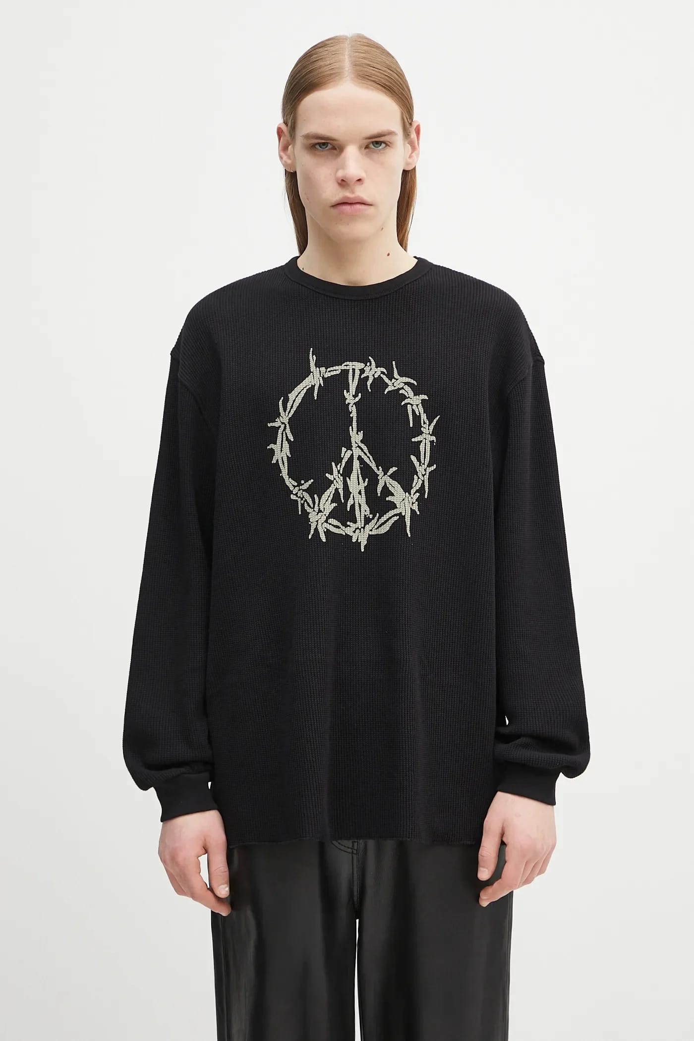 Хлопковая толстовка Peace Press Gothic Waffle LS Tee