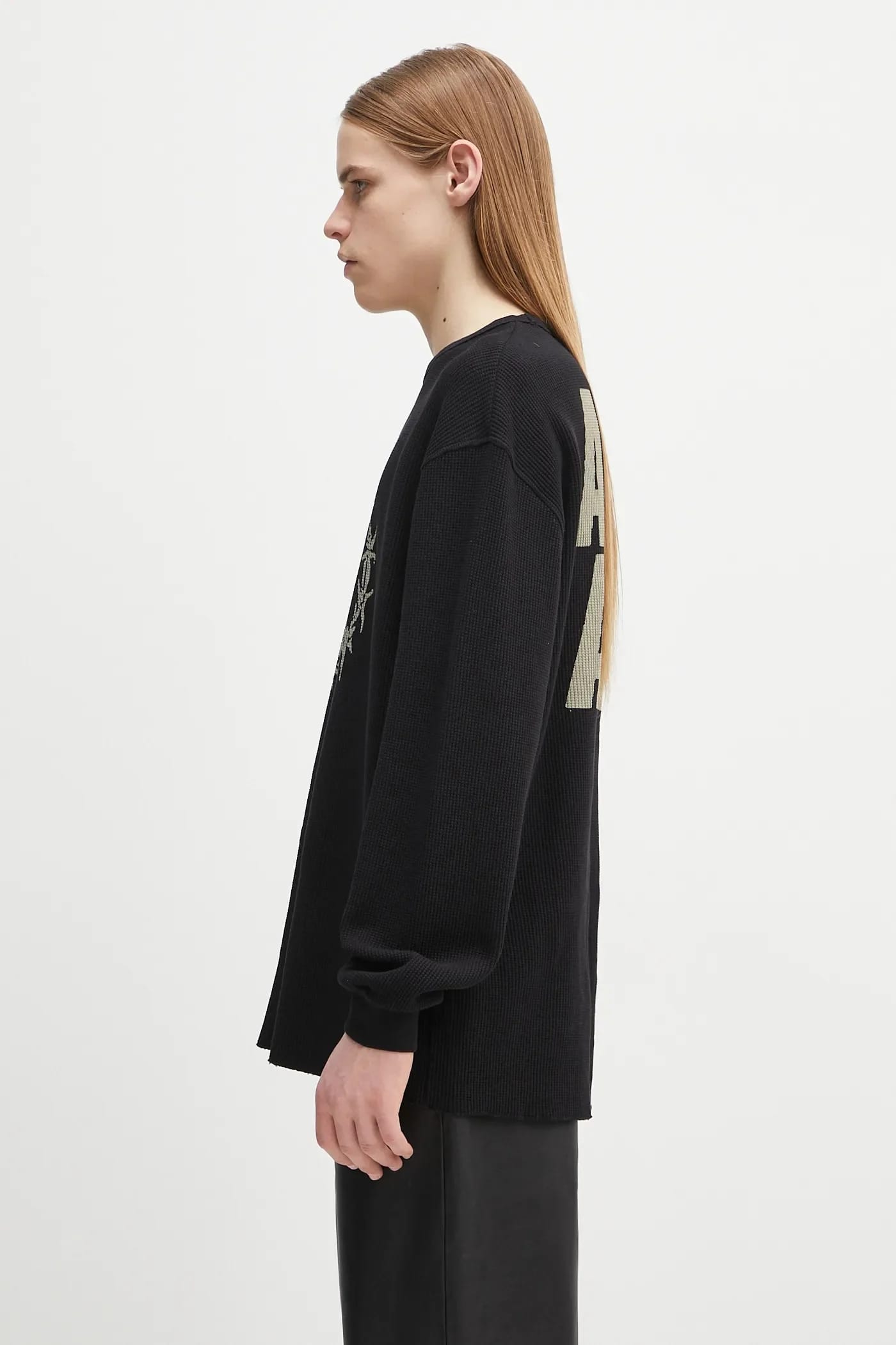 Хлопковая толстовка Peace Press Gothic Waffle LS Tee - фото 3