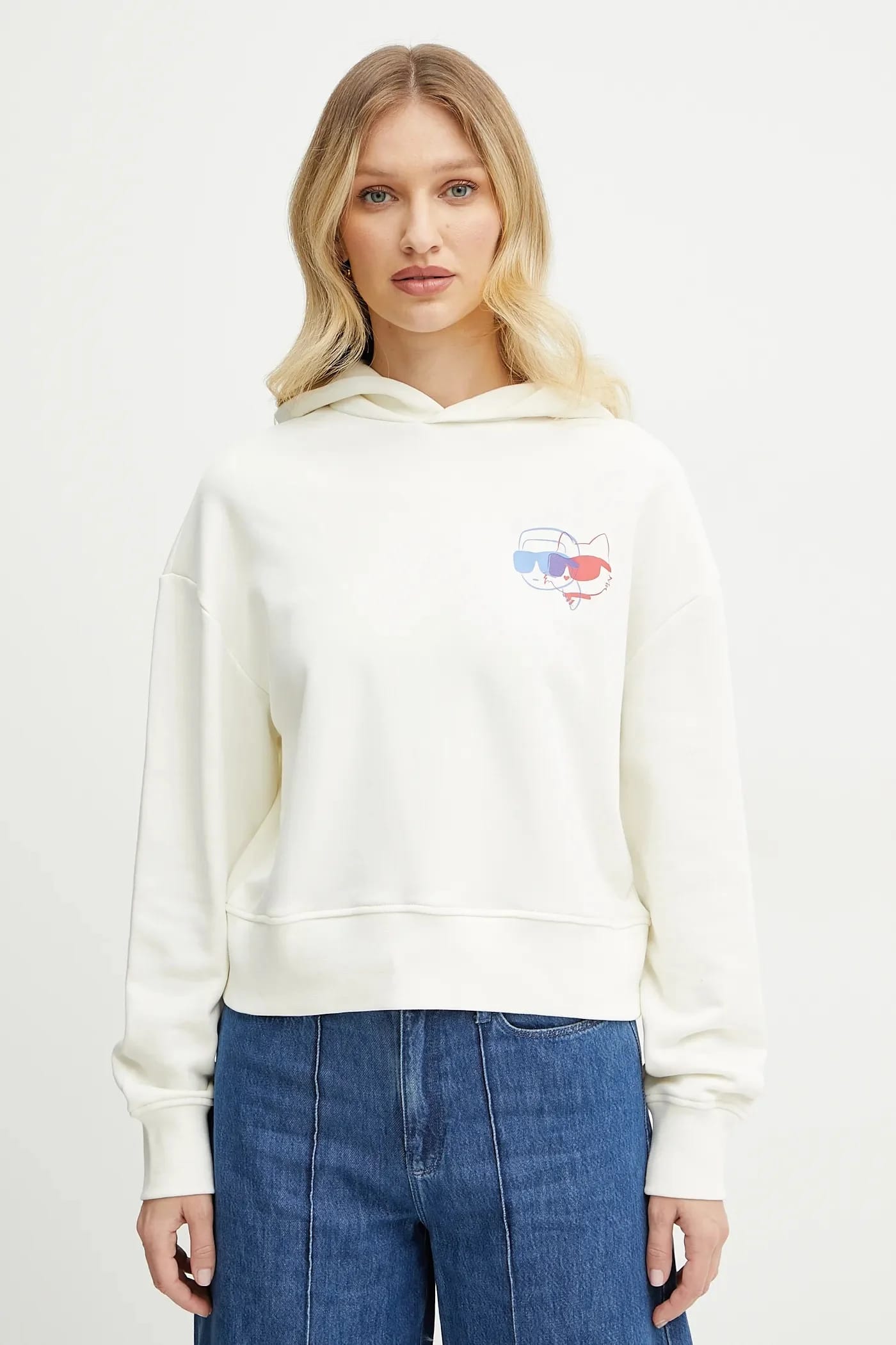 толстовка IKON из хлопка бежевая