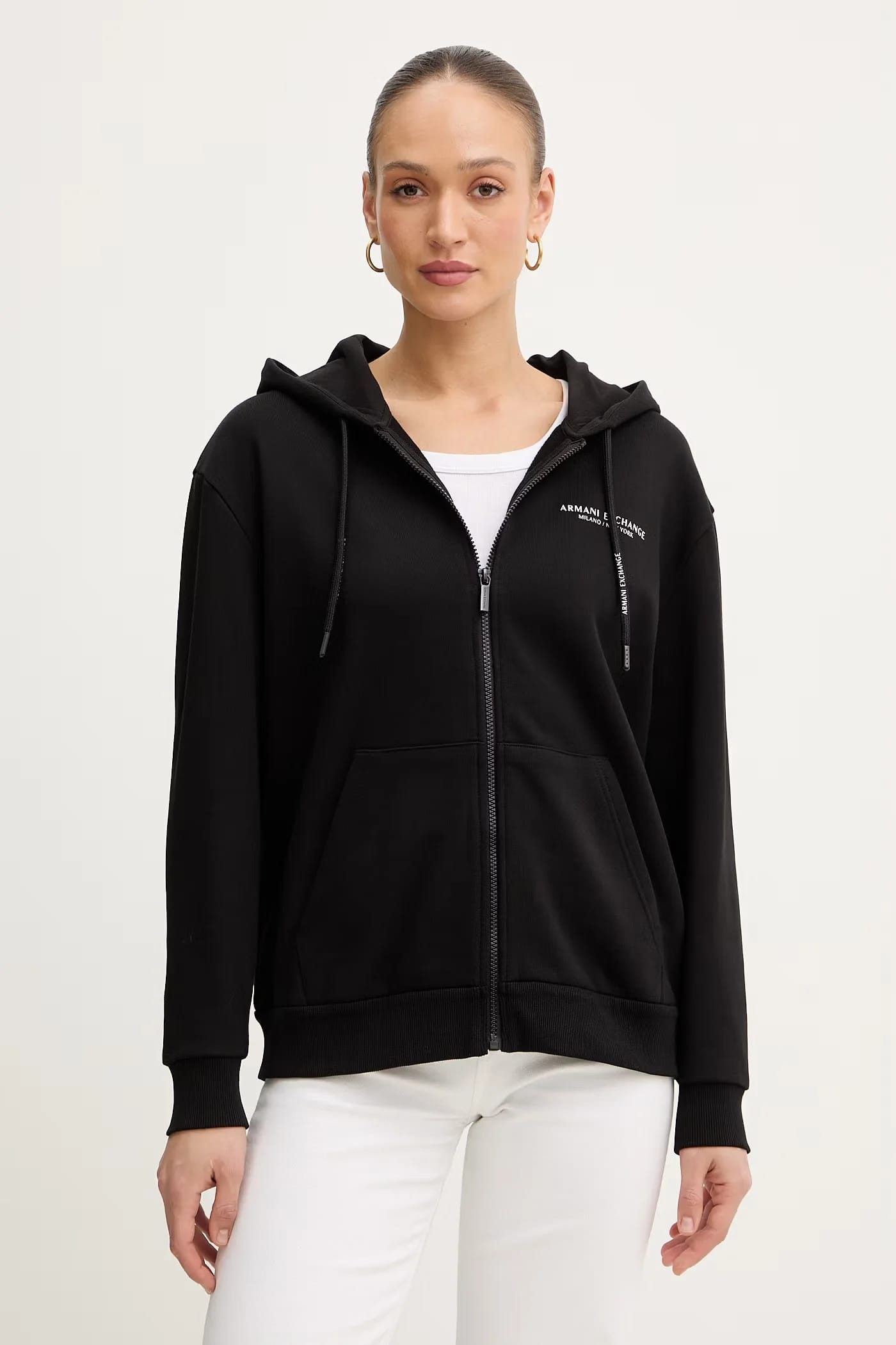 Хлопковая толстовка черная для женщин