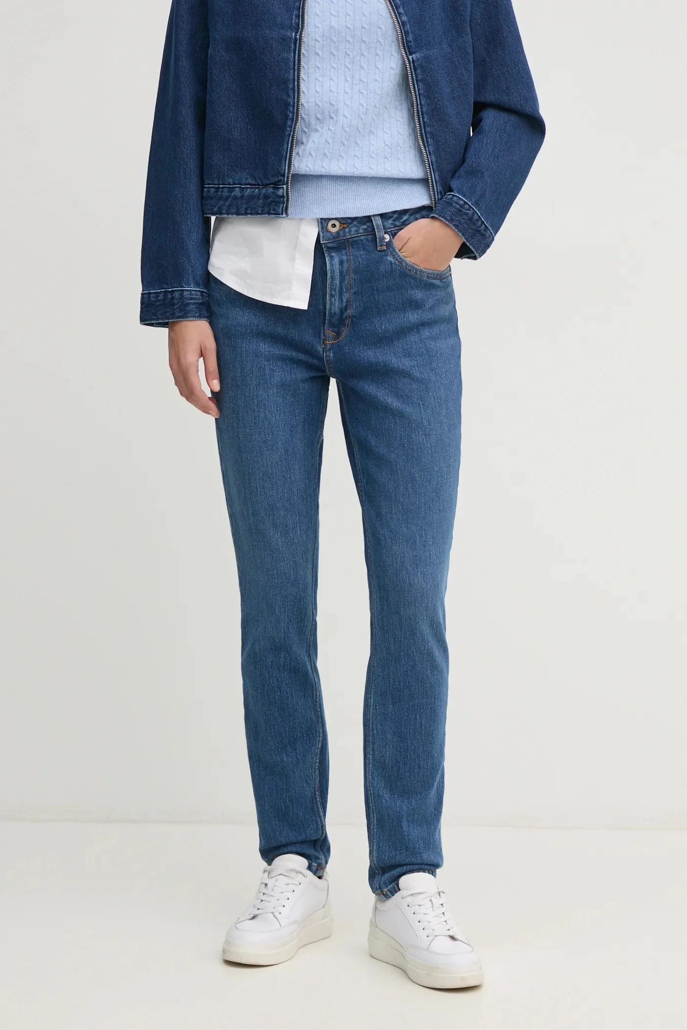 TAPERED JEANS HW ФИОЛЕТОВЫЕ джинсы