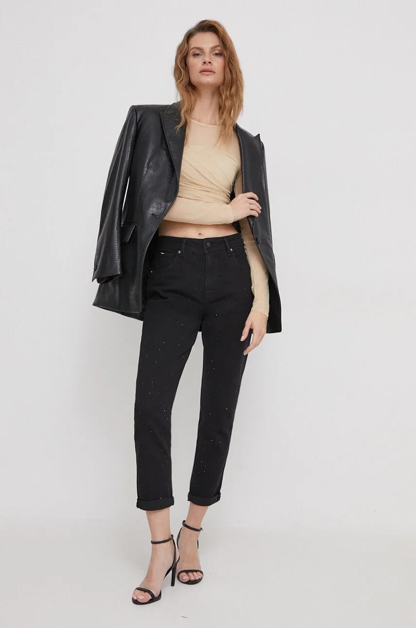 TAPERED JEANS Джинсы HW SPARKLE