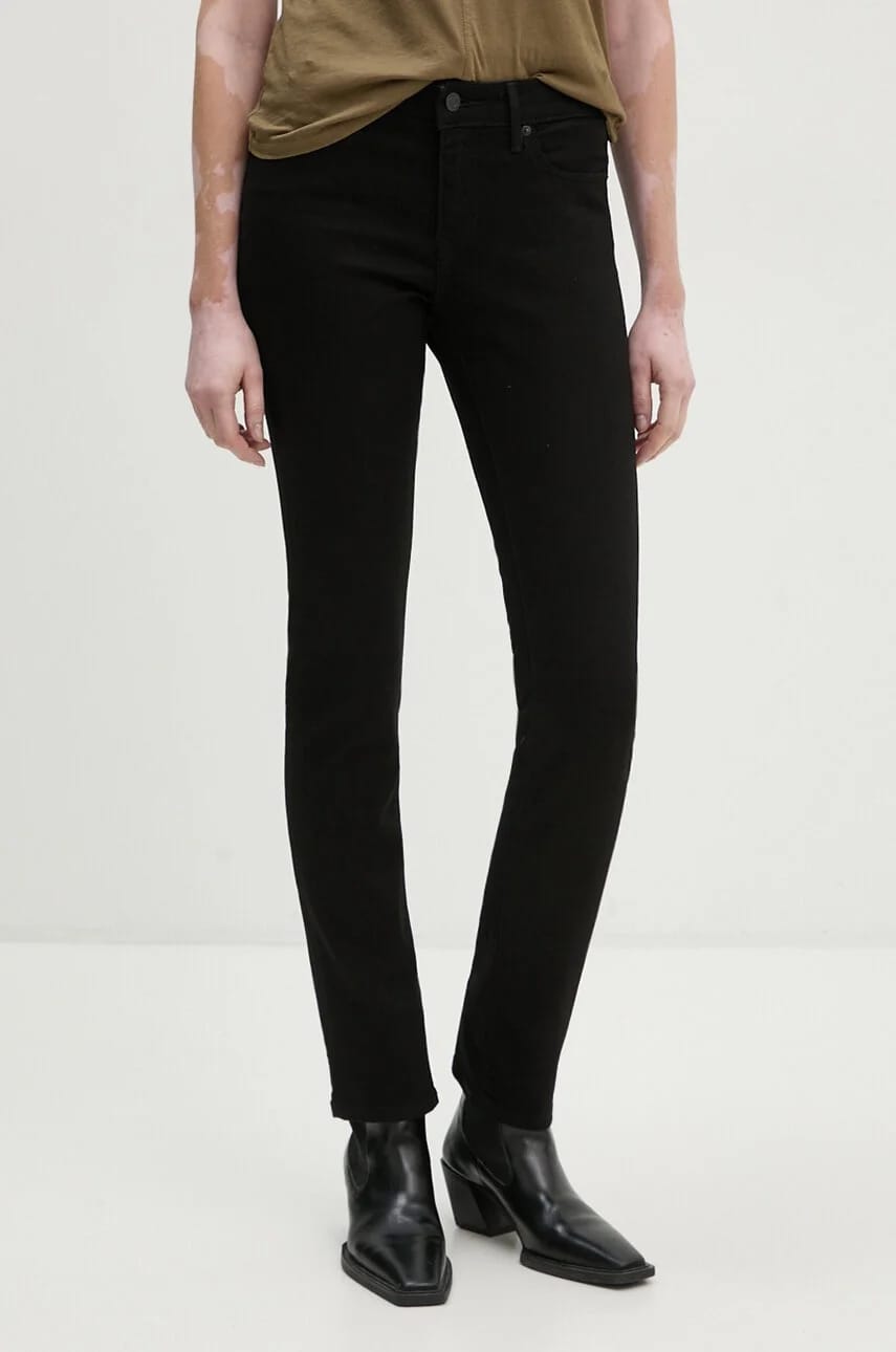 джинсы 712 SLIM WELT POCKET черные для женщин