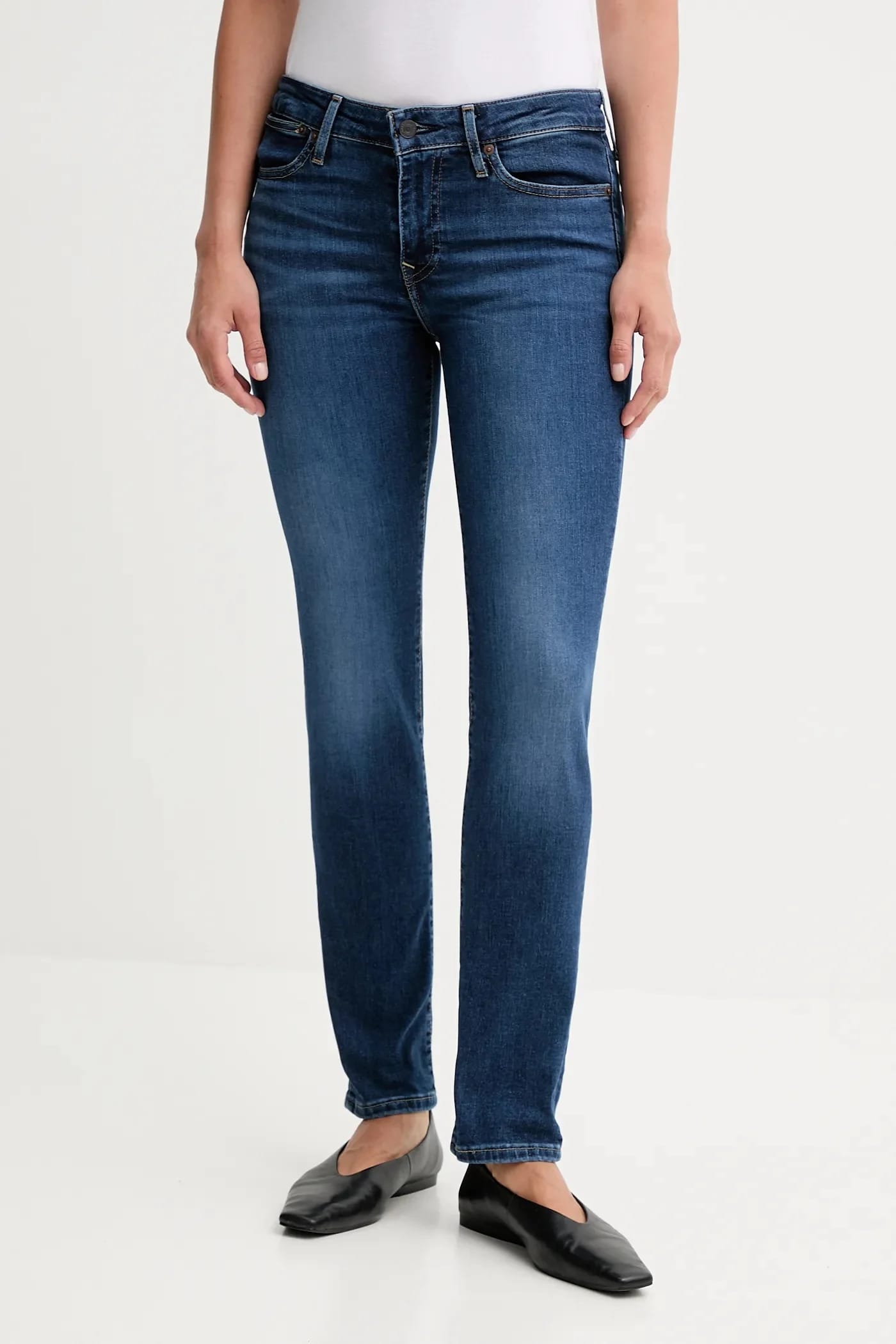 джинсы 712 SLIM WELT POCKET синие для женщин