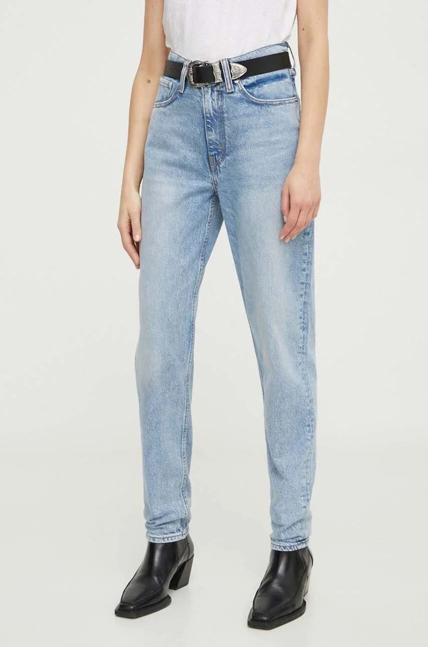 джинсы 80S MOM JEAN синие для женщин
