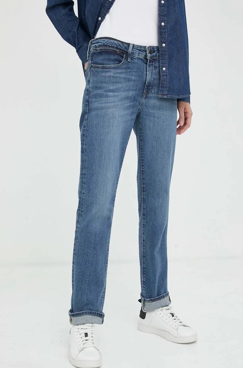 джинсы 712 SLIM WELT POCKET синие для женщин - фото 1