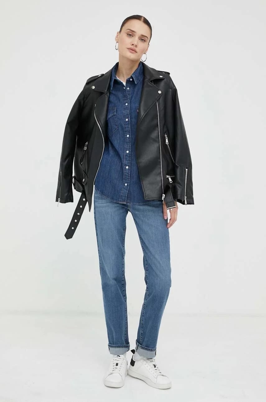 джинсы 712 SLIM WELT POCKET синие для женщин - фото 2