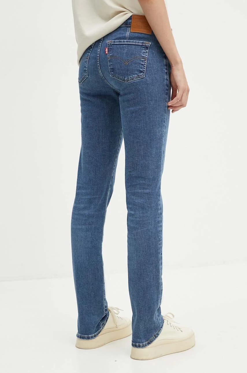 джинсы 712 SLIM WELT POCKET синие для женщин - фото 3