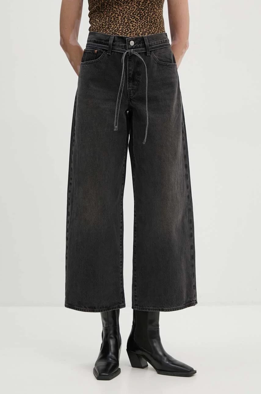 ПРЯМЫЕ джинсы XL черные для женщин