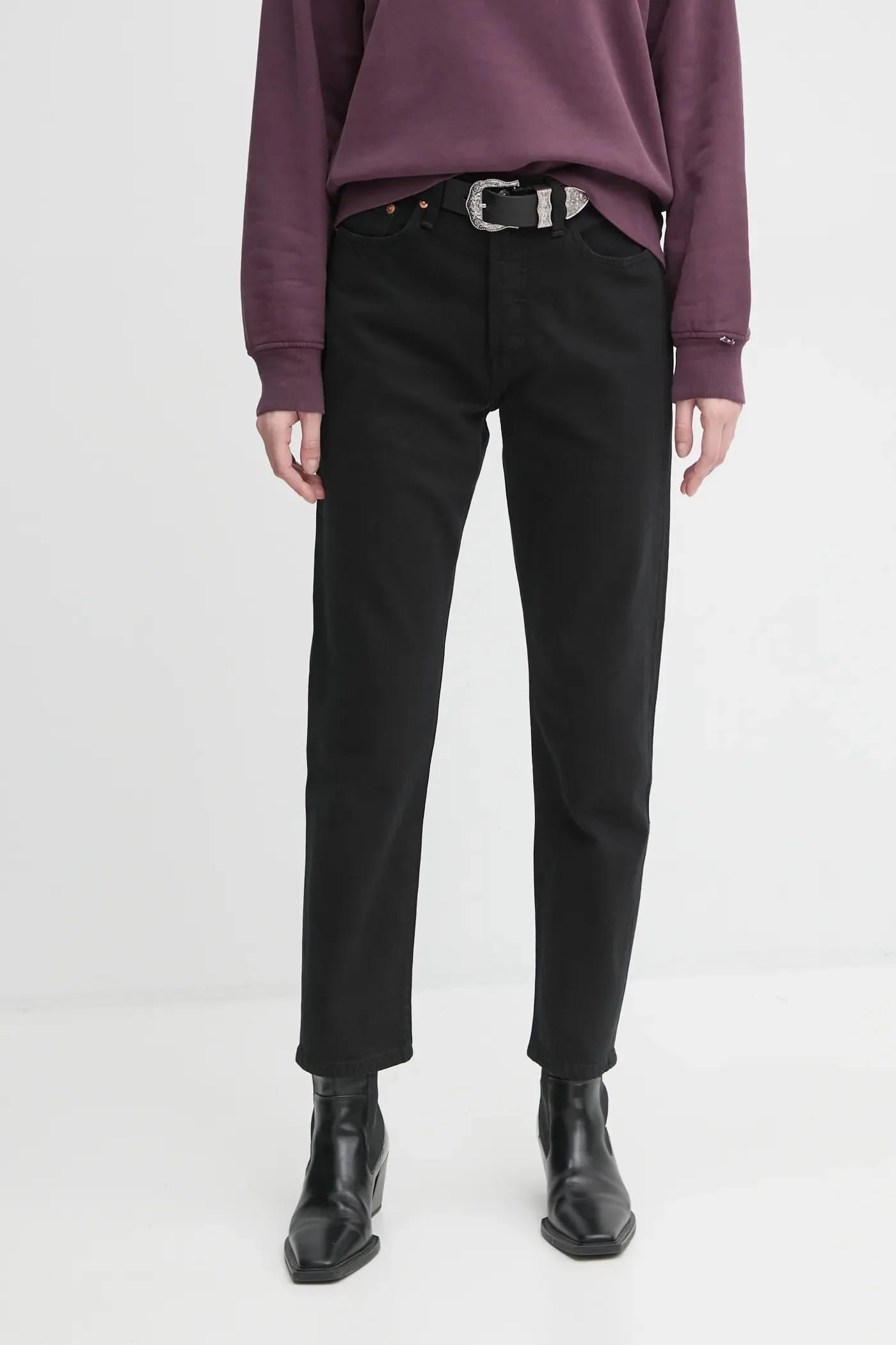 джинсы 501® CROP черные для женщин