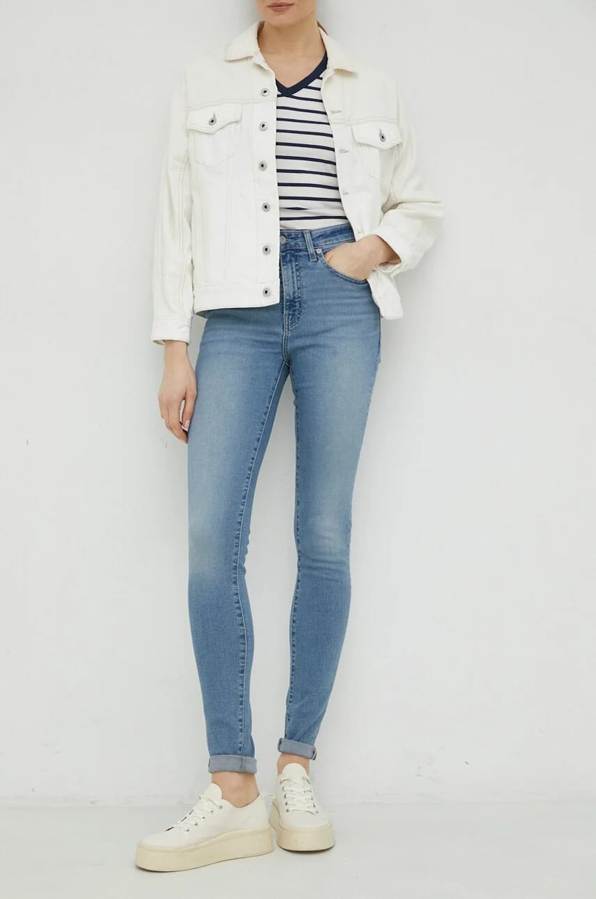 Джинсы 721 HIGH RISE SKINNY синие для женщин