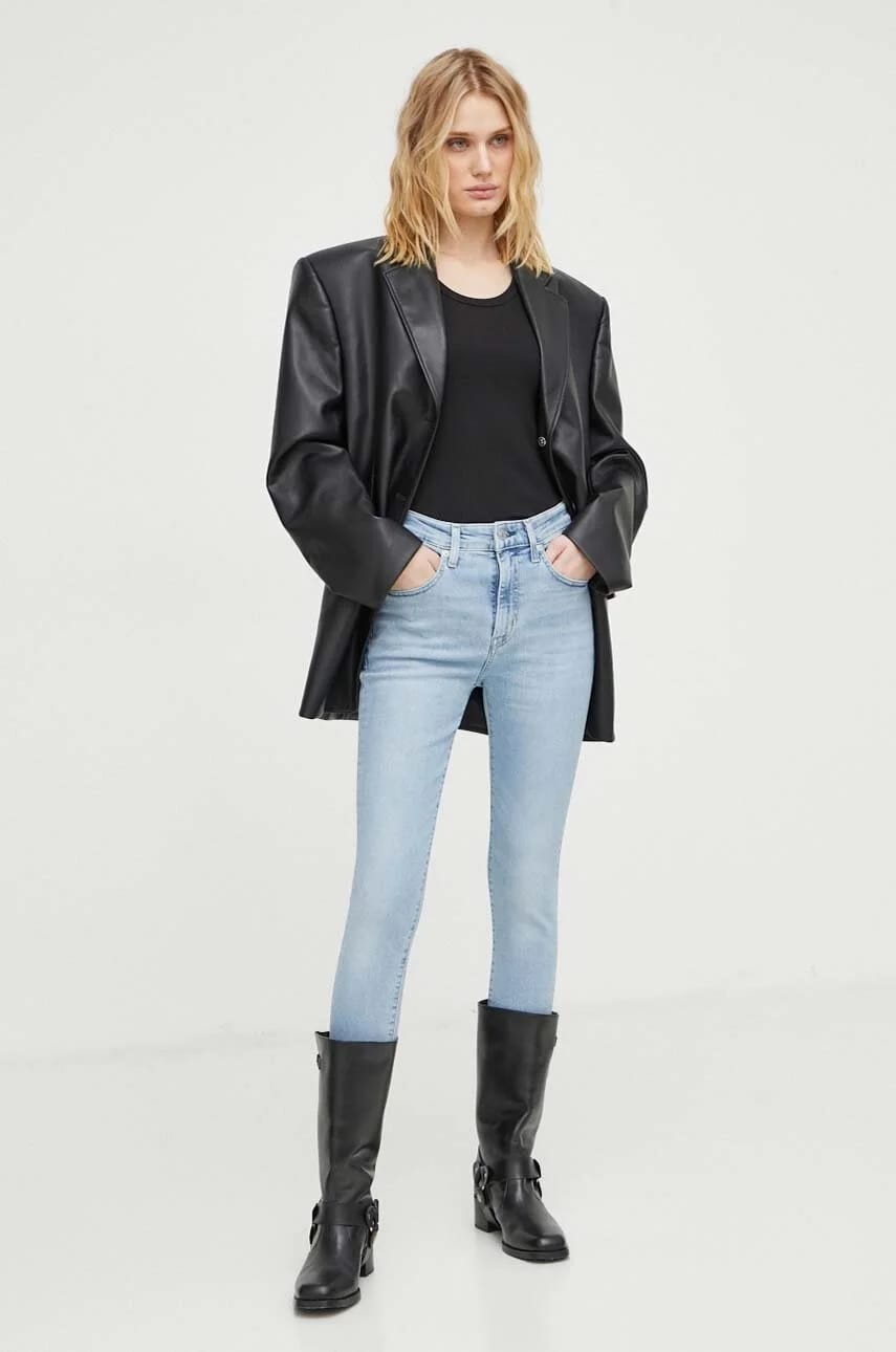 Джинсы 721 HIGH RISE SKINNY синие для женщин