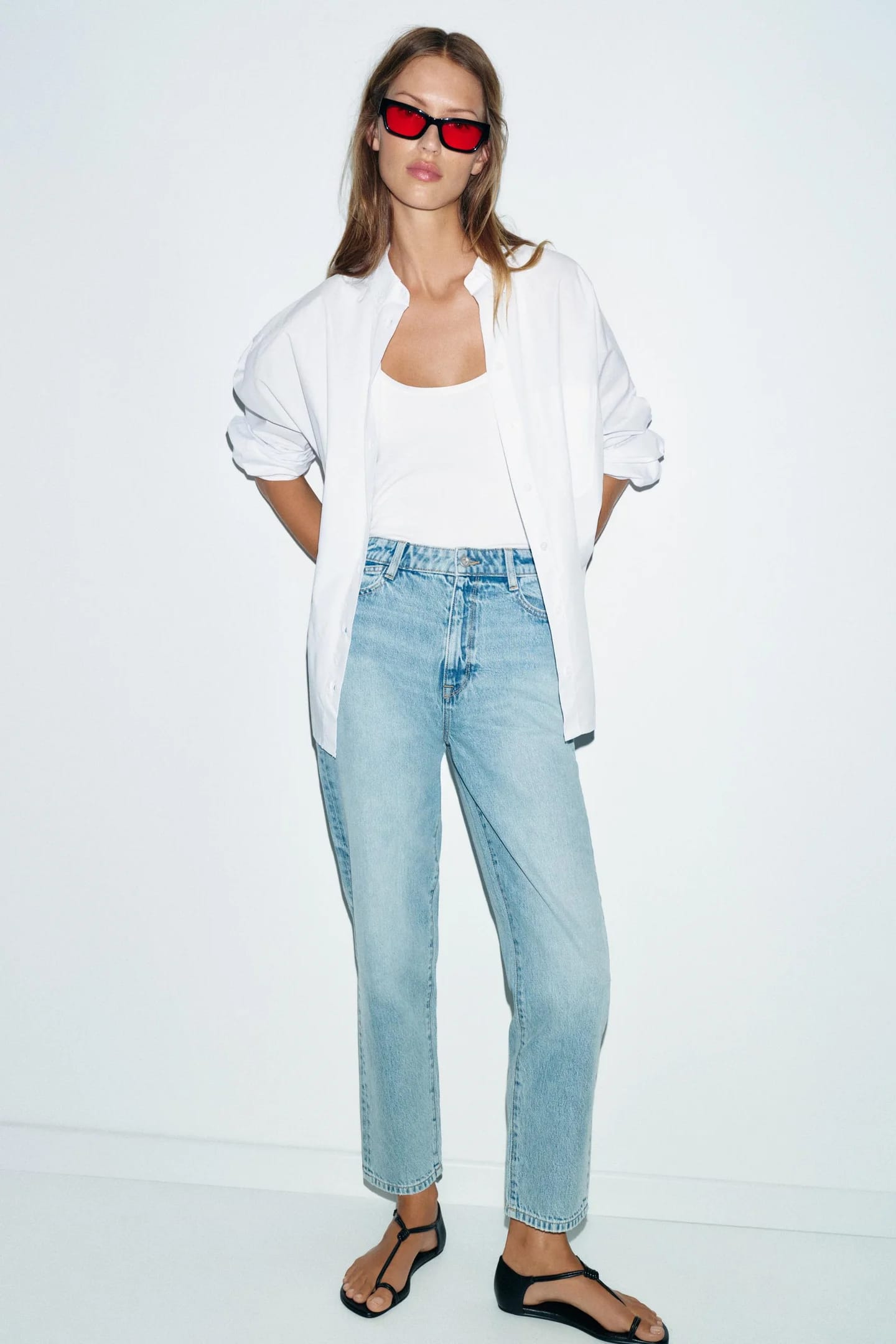 ДЖИНСЫ С ВЫСОКОЙ ПОСАДКОЙ Z1975 MOM FIT